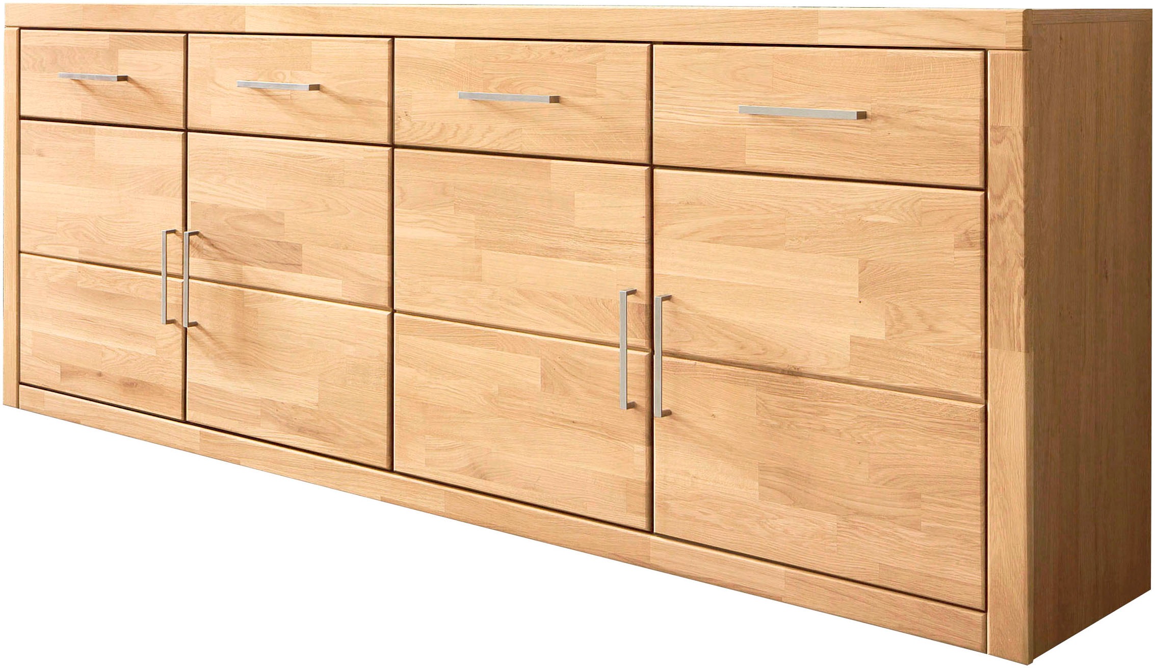 Home affaire Sideboard "Trondheim,200 cm breit,42 cm tief, Fronten Holzmass günstig online kaufen