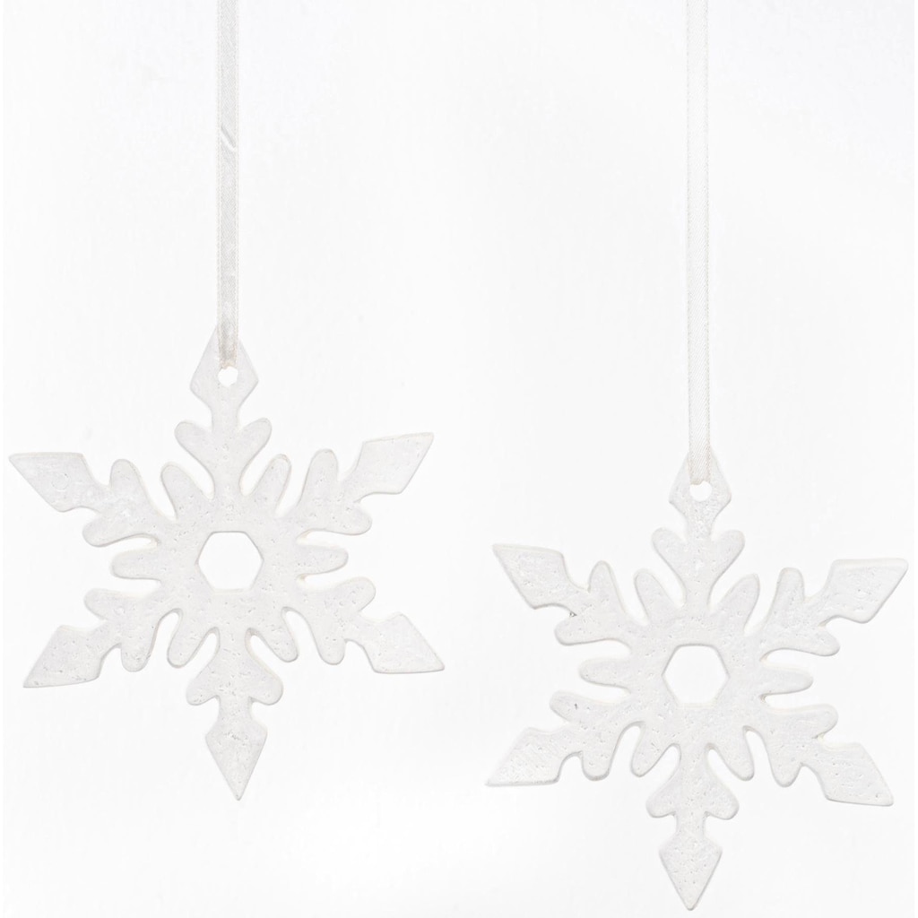 Fabriano Baumbehang »Eiskristall Nerea, Weihnachtsdeko, Christbaumschmuck«, (Set, 2 St.)