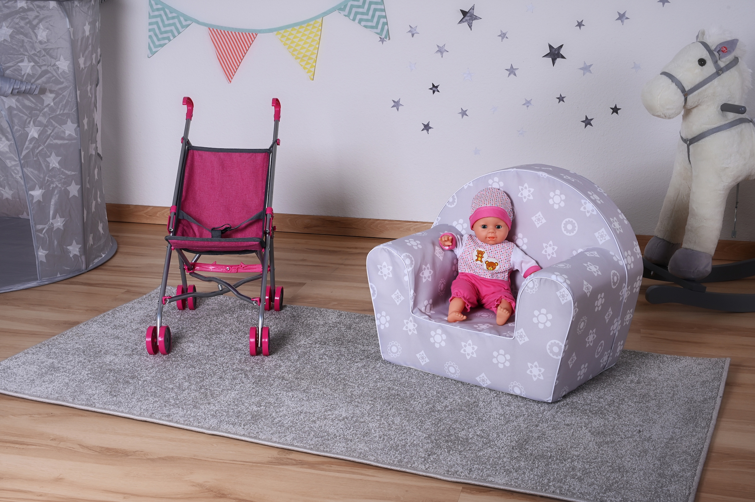 Knorrtoys® Sessel »Royal Grey«, für Kinder; Made in Europe | BAUR