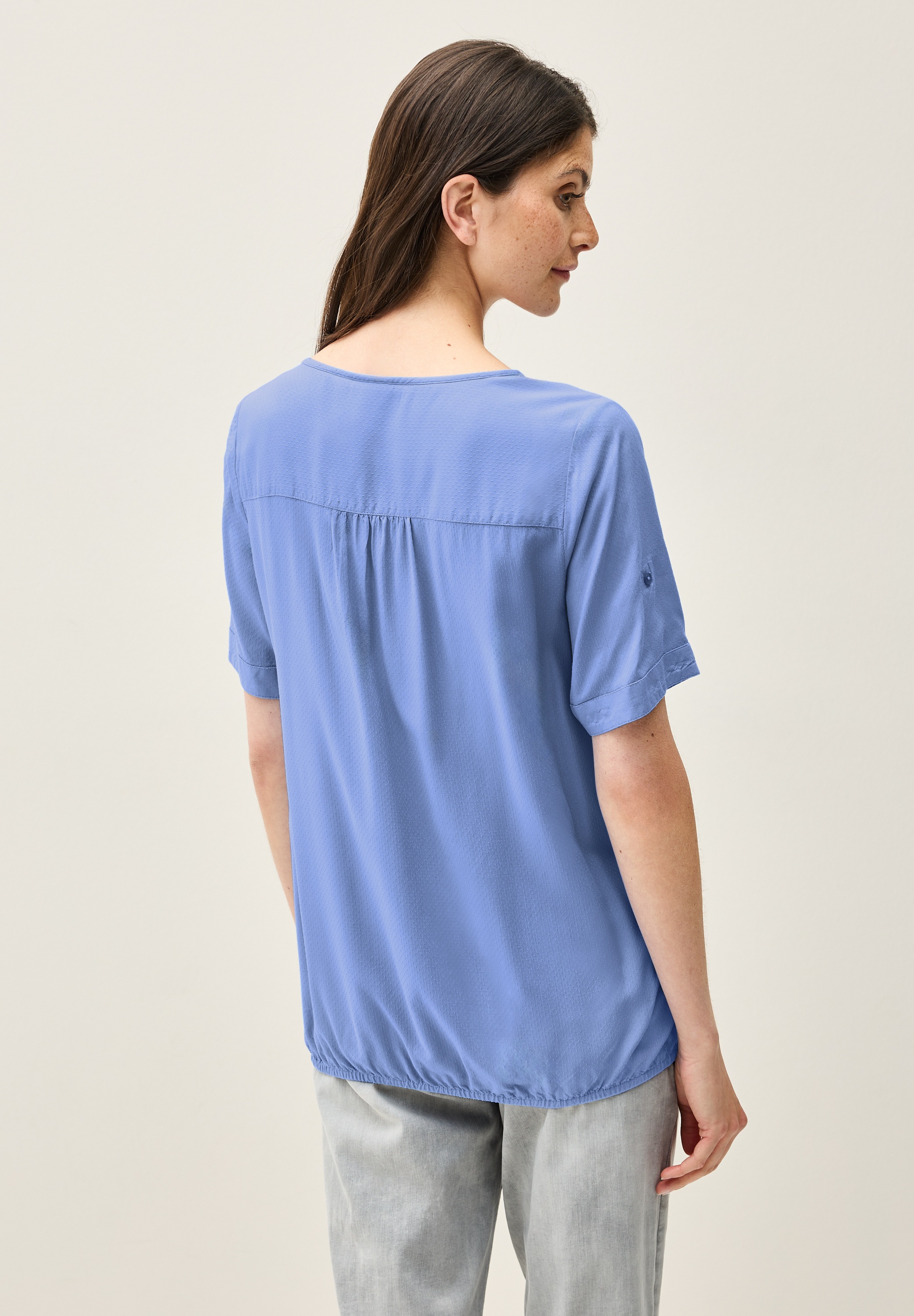 Cecil Kurzarmbluse, mit Elastiksaum günstig online kaufen