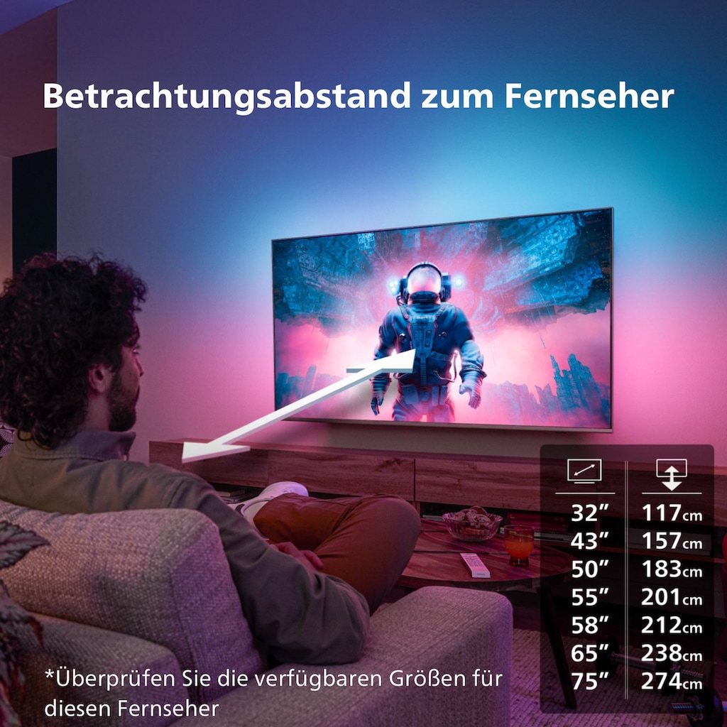 Philips LED-Fernseher »55PUS8808/12«, 139 cm/55 Zoll, 4K Ultra HD, Android TV-Smart-TV-Google TV