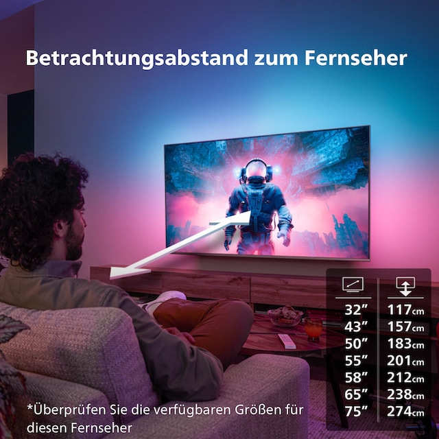 Philips LED-Fernseher »50PUS8808/12«, 126 cm/50 Zoll, 4K Ultra HD, Android  TV-Smart-TV-Google TV | BAUR