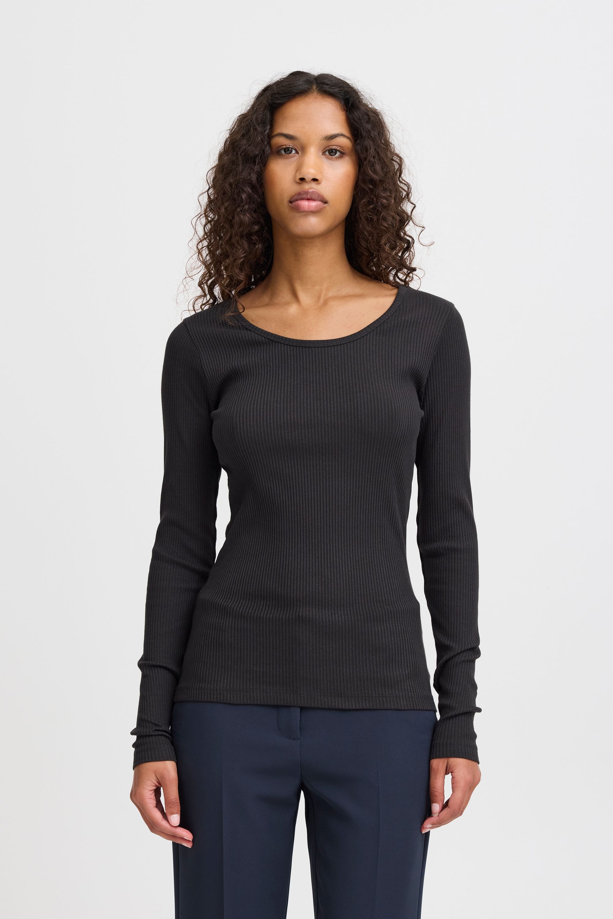 Ichi Sweatshirt »Langarmshirt IHPALMER RIB LS«