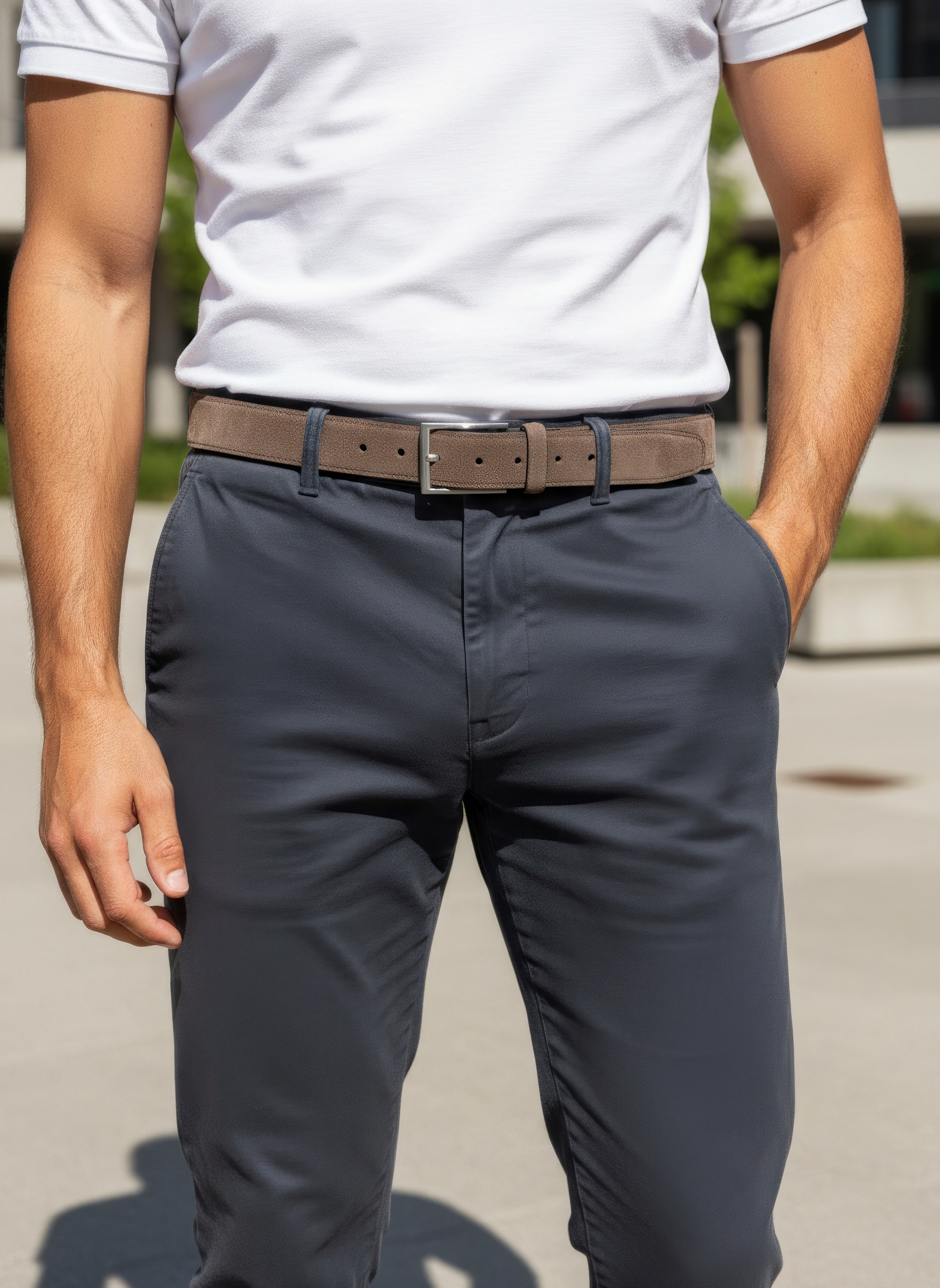 John Devin Hüftgürtel »Ledergürtel« Hosengürtel, Jeansgürtel, Gürtel aus Leder