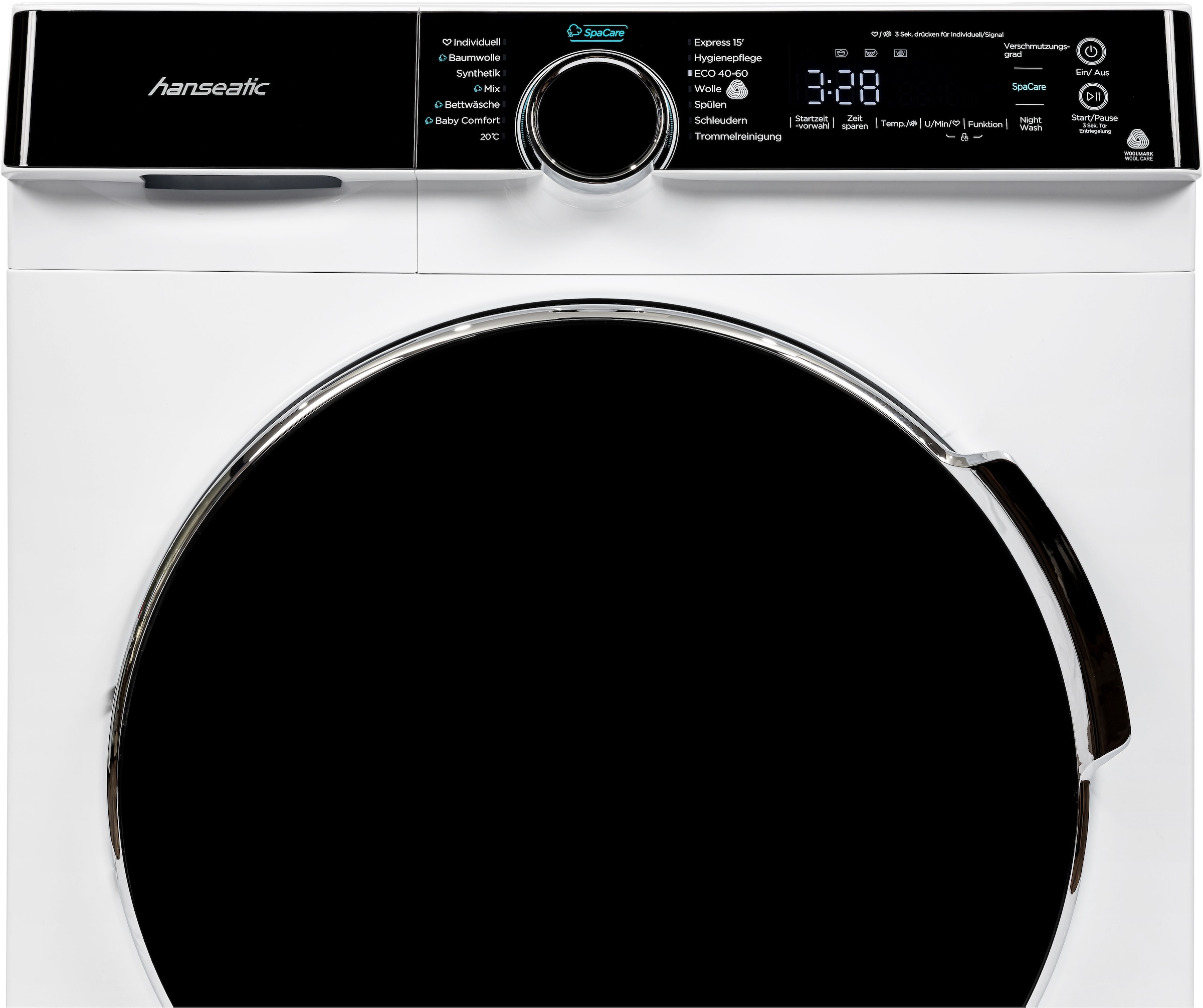 Hanseatic Waschmaschine »HWMK814A1«, 8,0 kg, Night Wash