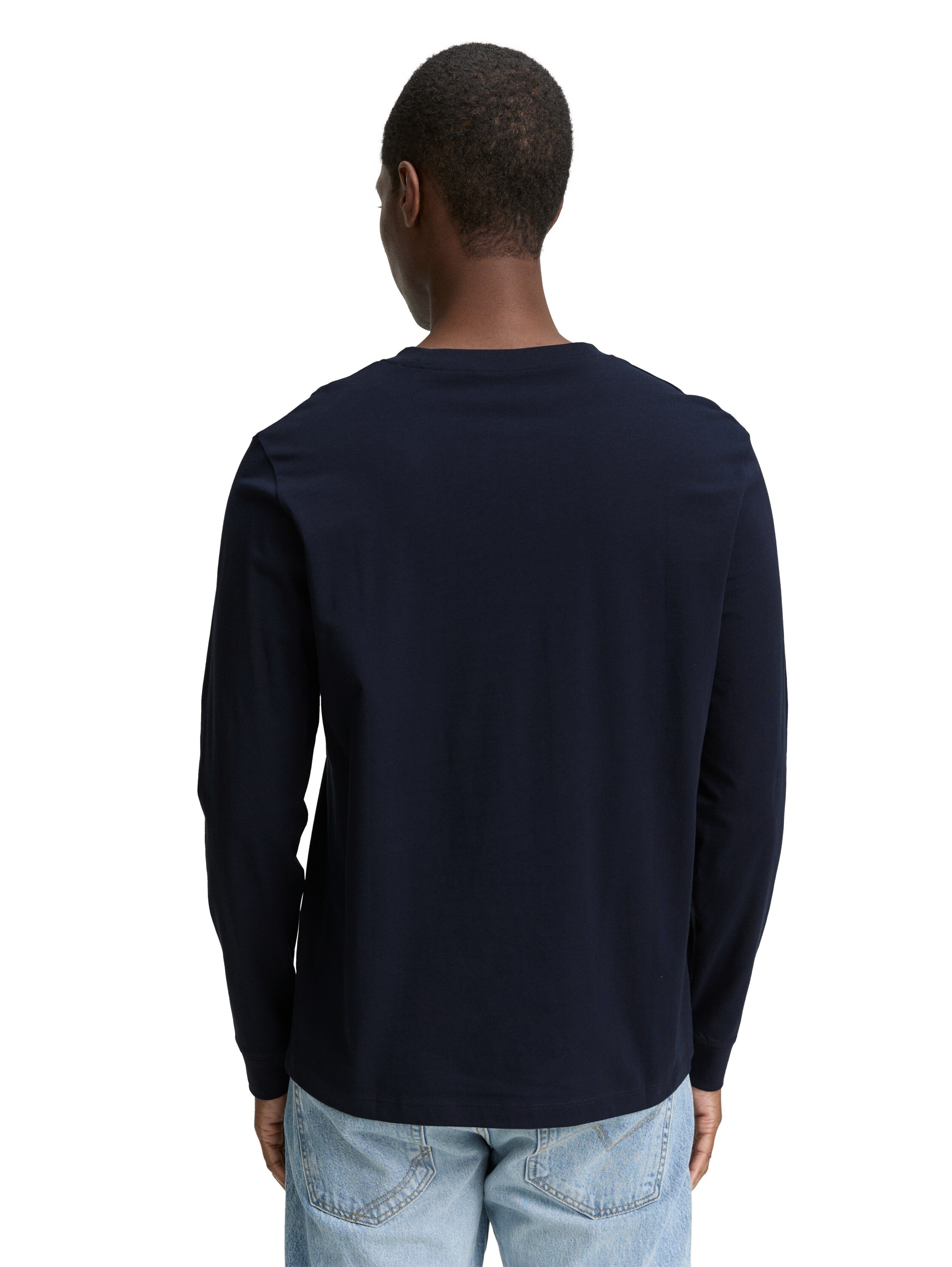 TOM TAILOR Denim Langarmshirt, mit Schriftzug günstig online kaufen