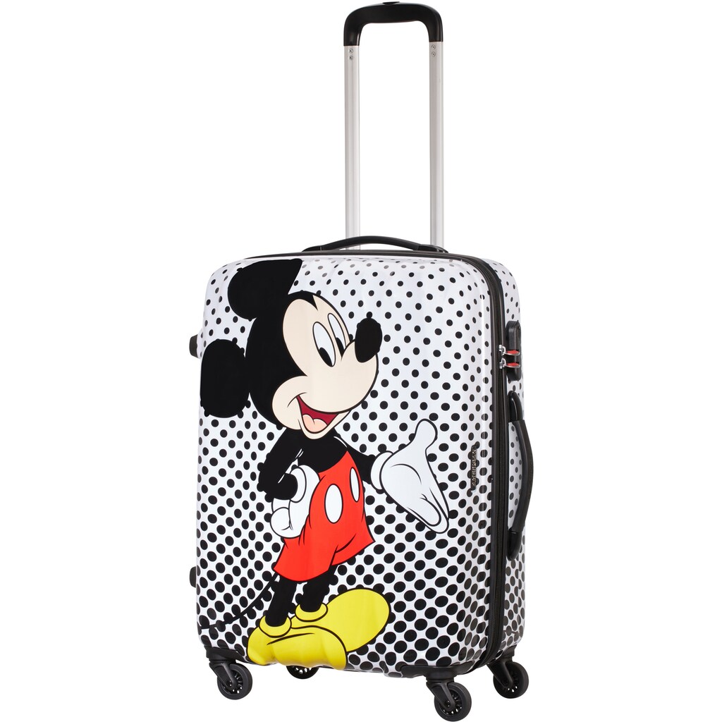 American Tourister® Hartschalen-Trolley »Disney Legends, Mickey Mouse Polka Dot, 65 cm«, 4 Rollen