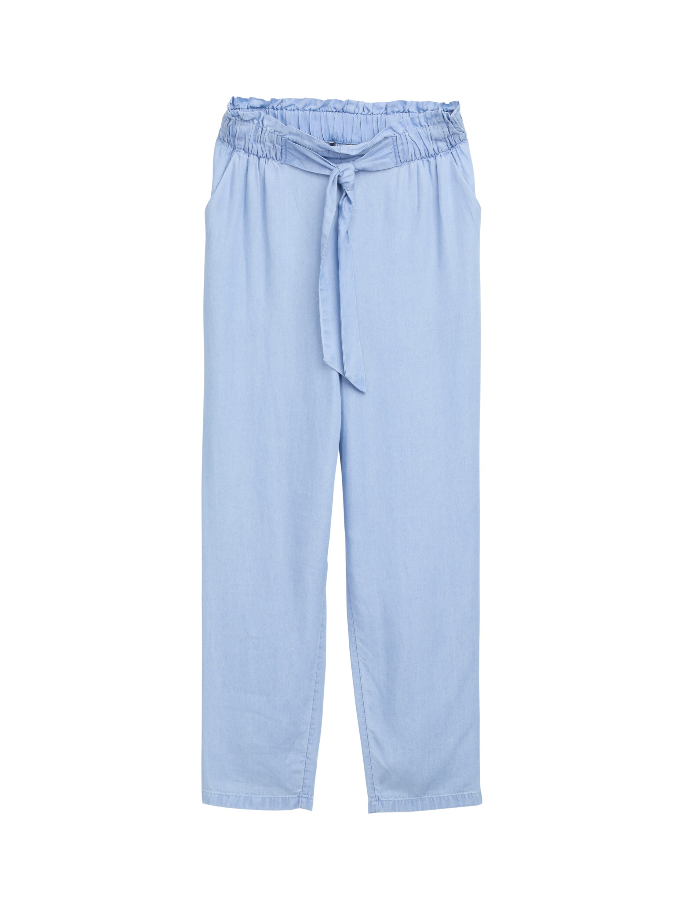 TOM TAILOR Denim Paperbag-Hose, mit Bindegürtel