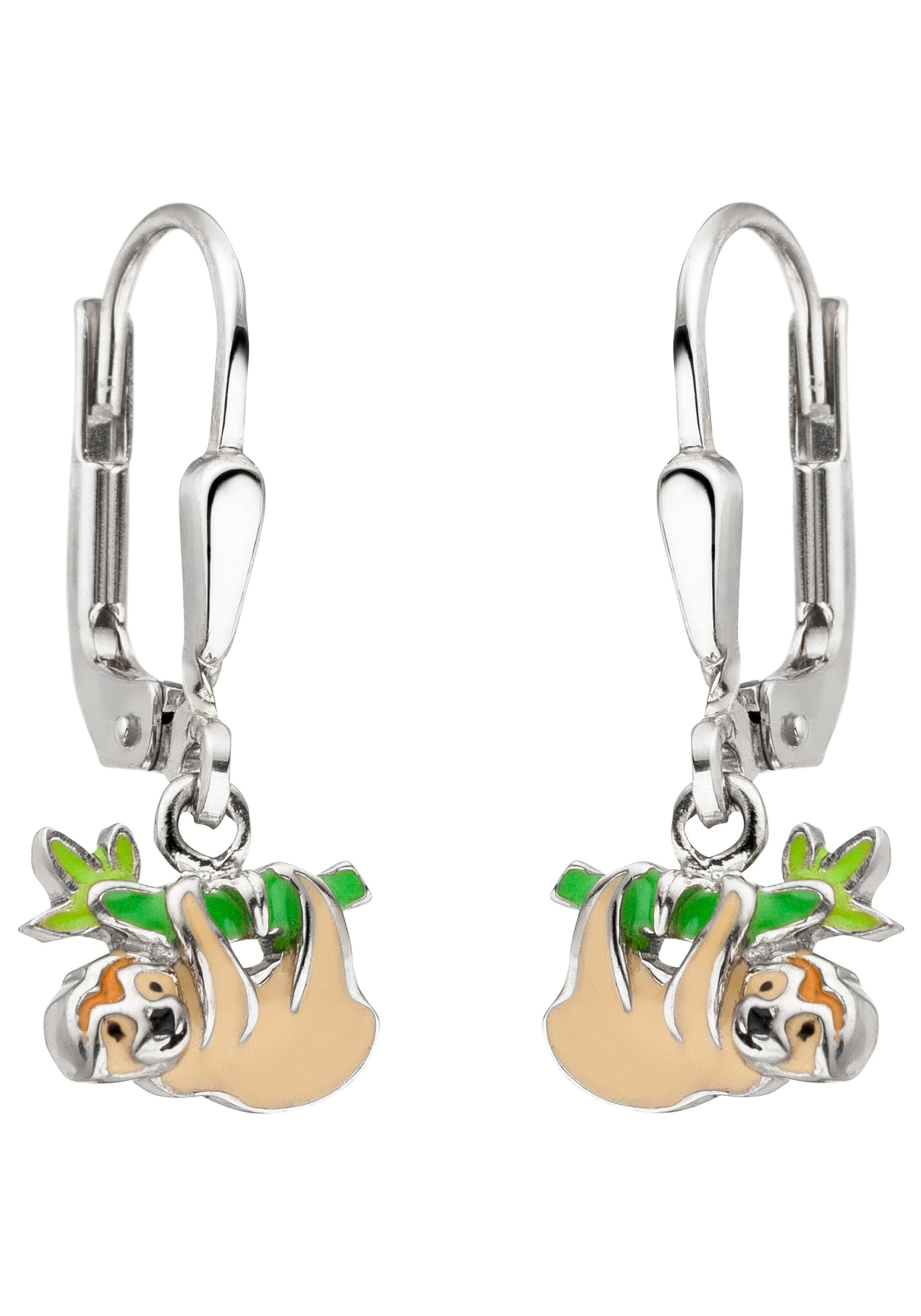 JOBO Paar Ohrhänger »Ohrringe mit Faultier-Motiv« 925 Silber rhodiniert