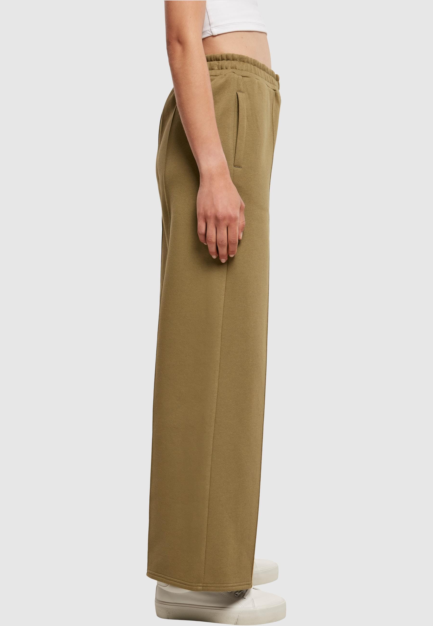 URBAN CLASSICS Stoffhose »Urban Classics Damen Ladies Straight Pin Tuck Sweat Pants«, (1 tlg.)