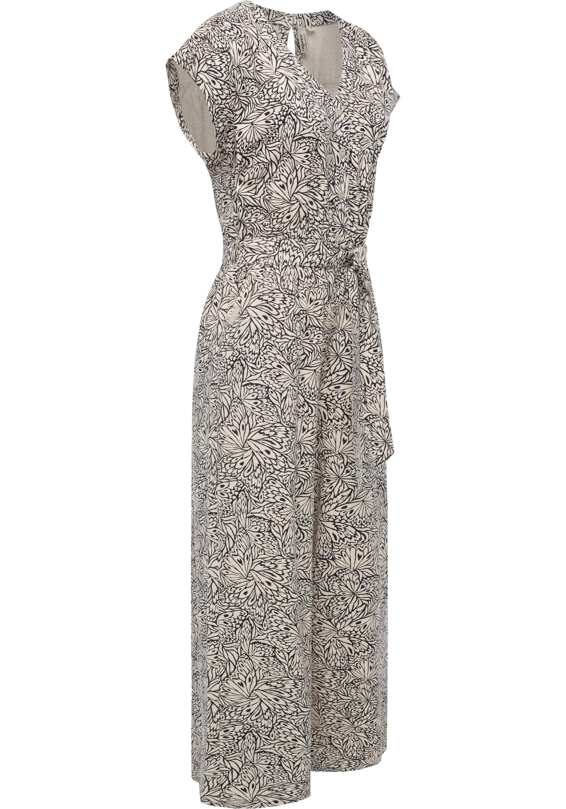 Ragwear Jumpsuit "Glina Print", Langer Damen Overall mit Bindegürtel an der günstig online kaufen