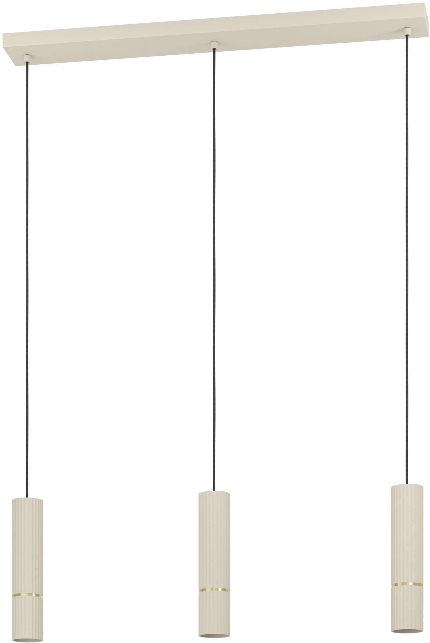 EGLO Hängeleuchte »CAMINIA Pendellampe - Stahl - GU10 - 3X4,7W - IP20« GU10 1 Stk. Hängelampe, Deckenlampe, Wohnzimmer, Esszimmer, L77 x B9 x H110 cm