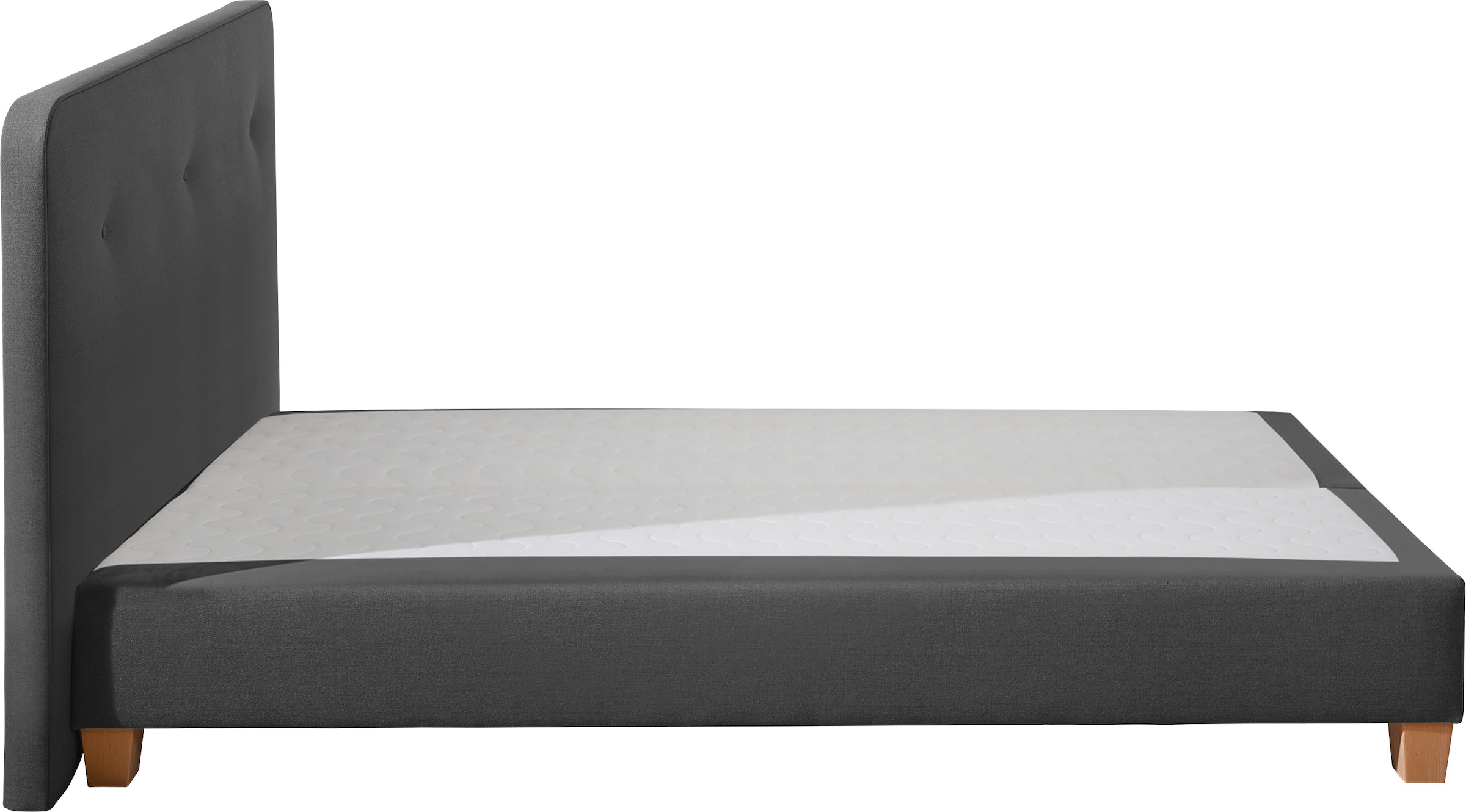 Home affaire Boxspringbett »Fargo«, inkl. Topper, in 3 Matratzenarten, in Samt- oder Strukturstoff