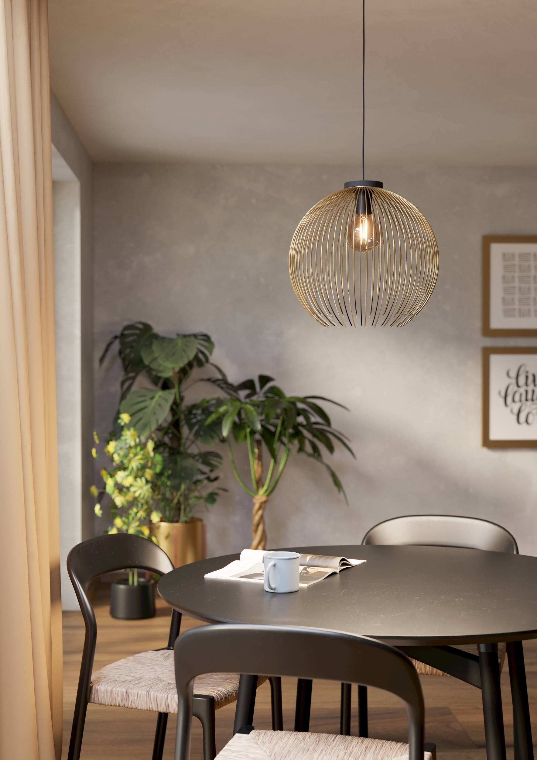 EGLO Hängeleuchte »Venezuela Hängelampe, Pendelleuchte, Esszimmerlampe, Metall, E27« E27 1 Stk.