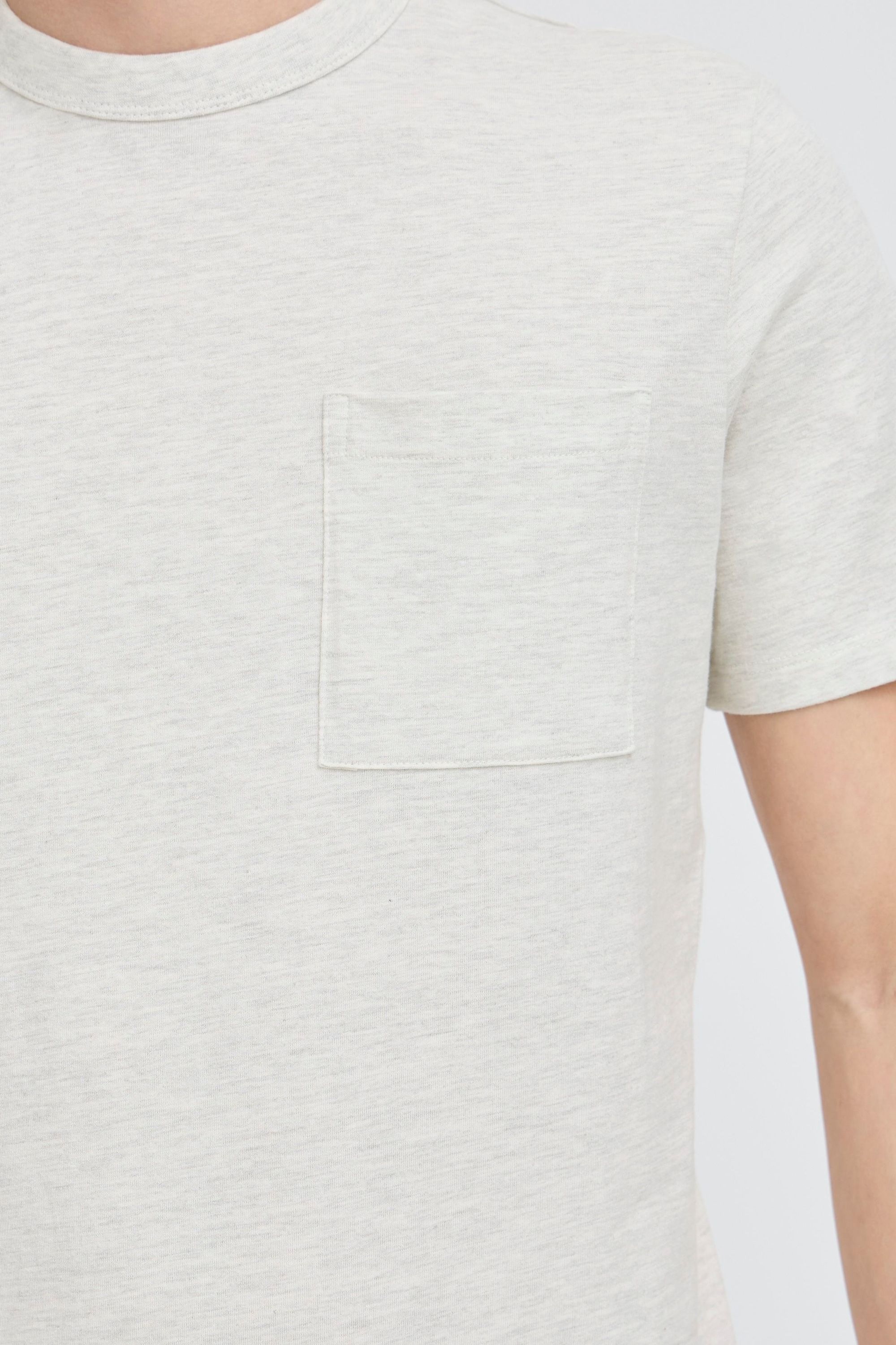 Casual Friday T-Shirt »T-Shirt CFJASPER mélange tee with chest pocket«