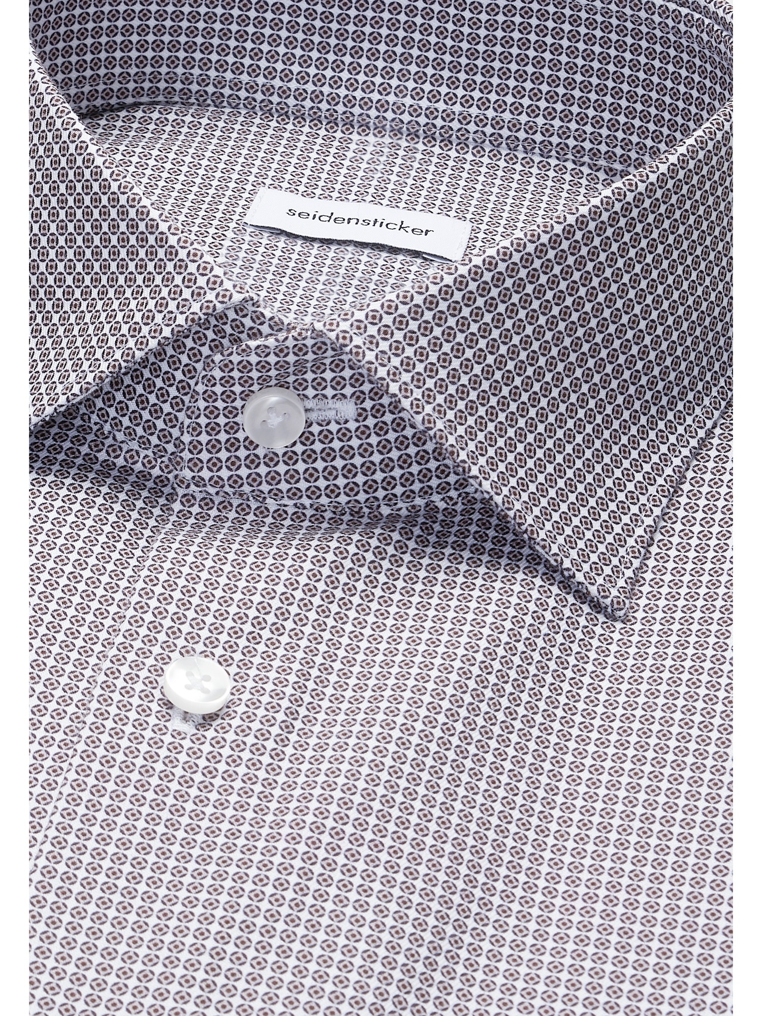 seidensticker Businesshemd »Schwarze Rose« Shaped 1/2 Kentkragen Druck