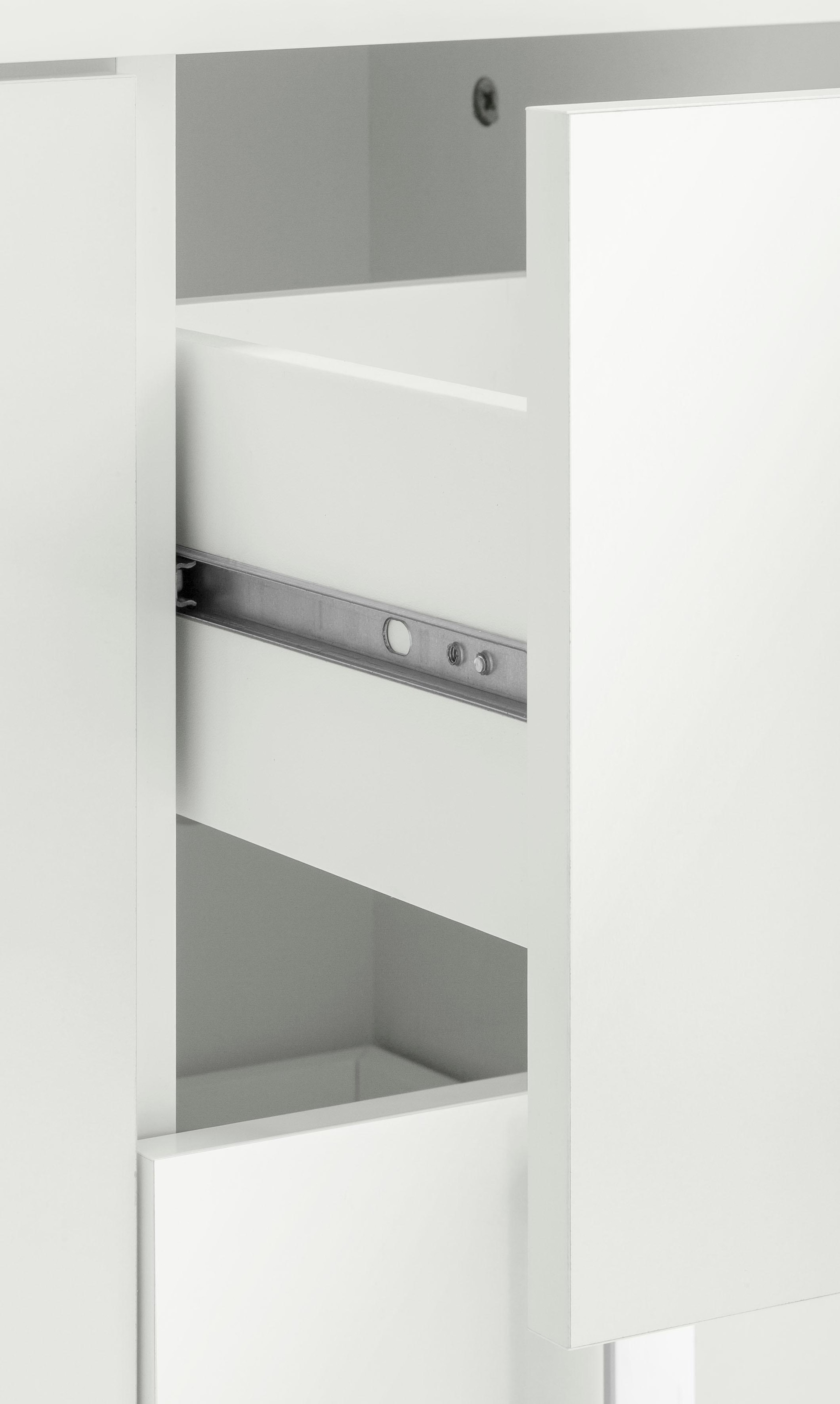 Schildmeyer Waschbeckenunterschrank »Kampen«, Höhe 60 mit | Tür Metallgriffen, BAUR cm, mit kaufen 2 Schubladen Soft-Close