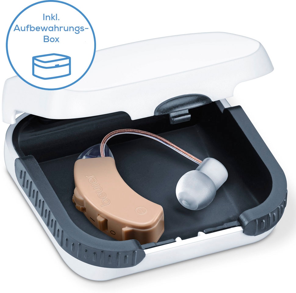 BEURER Hörverstärker »HA 50«, Ergonomische Passform, rauscharme Wiedergabe, inkl. 3 Aufsätze