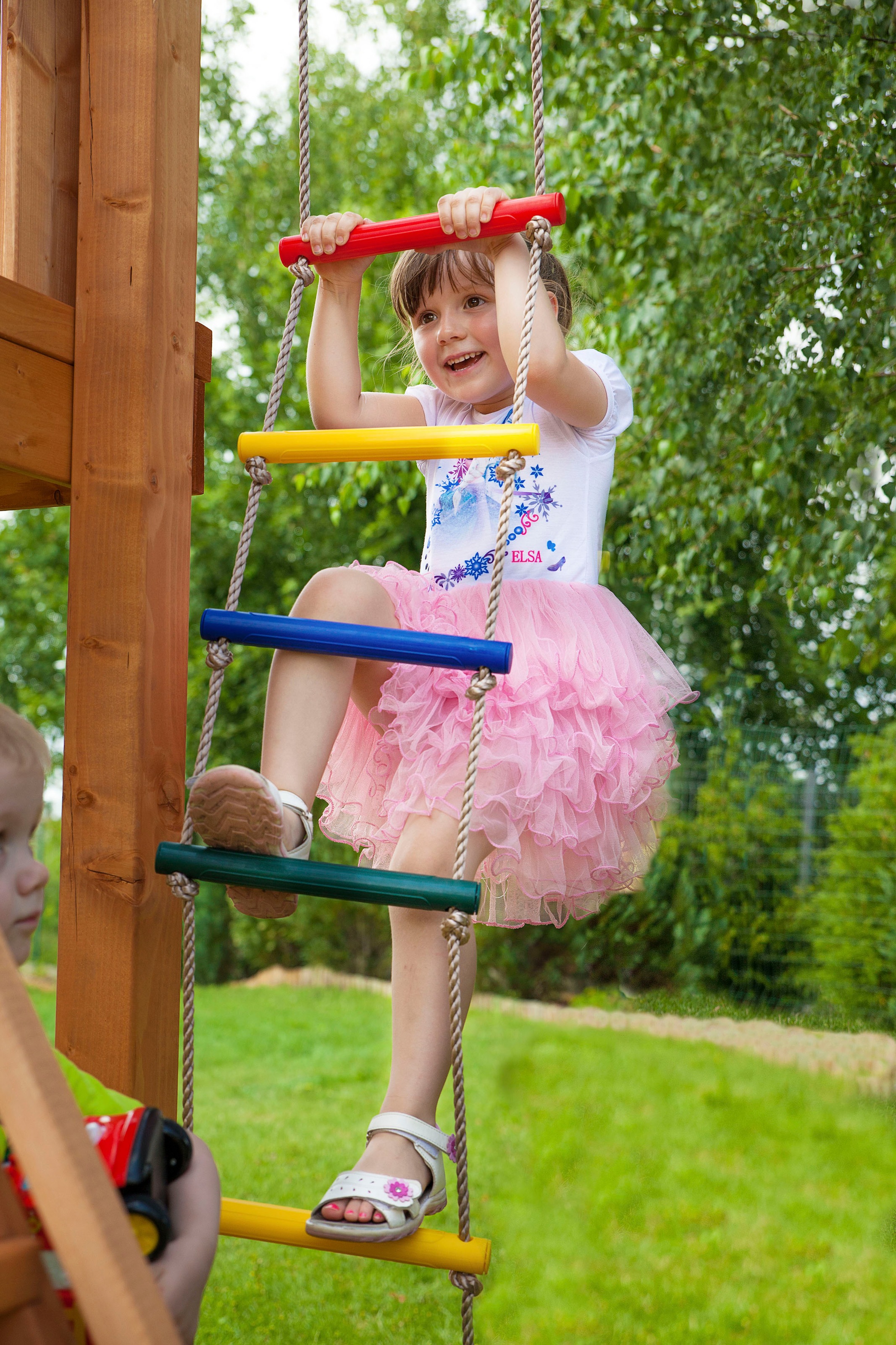 FUNGOO Spielturm »FORTRESS«, mit Schaukel & Rutsche