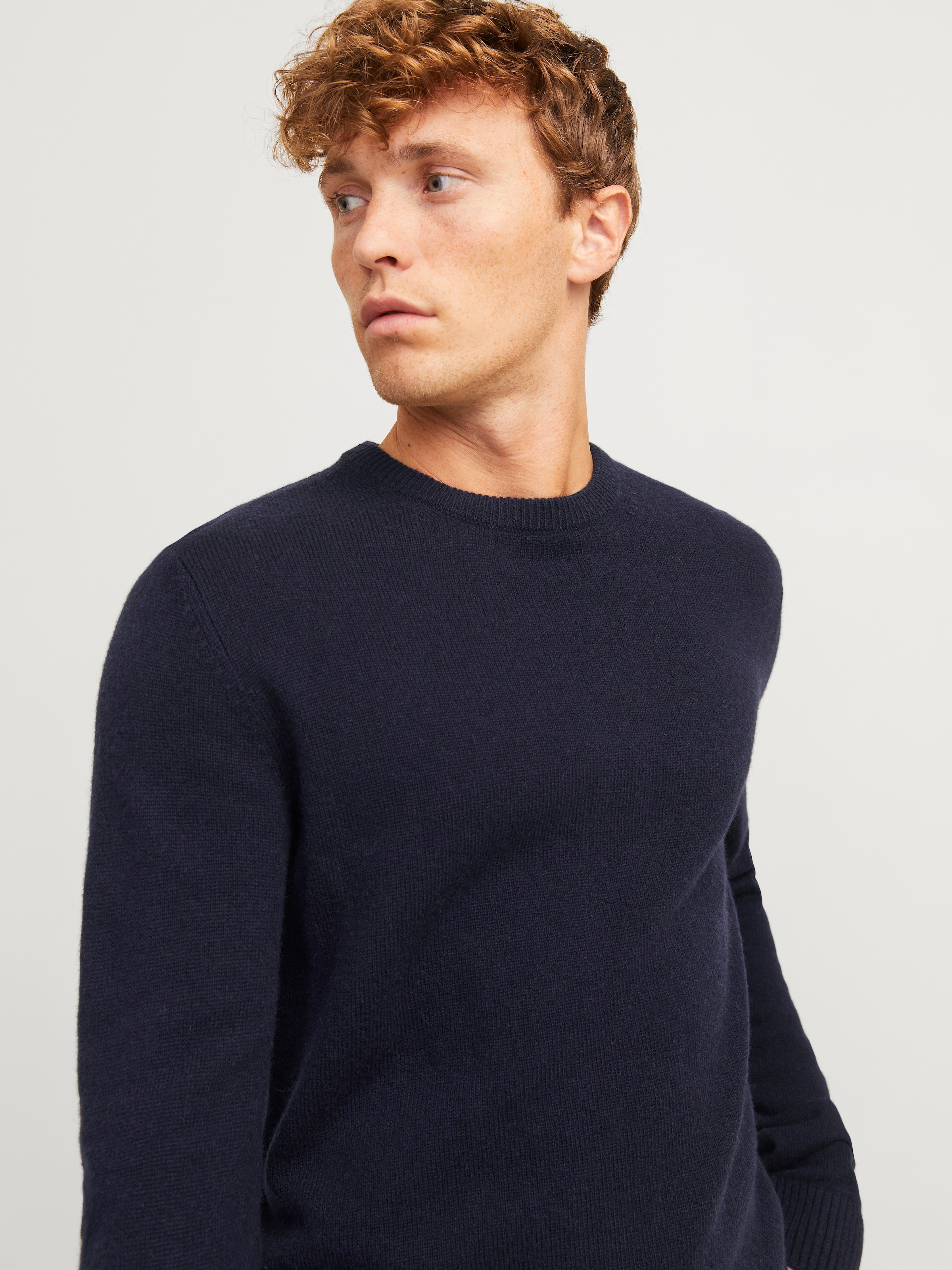 Jack & Jones Rundhalspullover "JPRCCLAMBSWOOL KNIT CREW NECK LN" günstig online kaufen