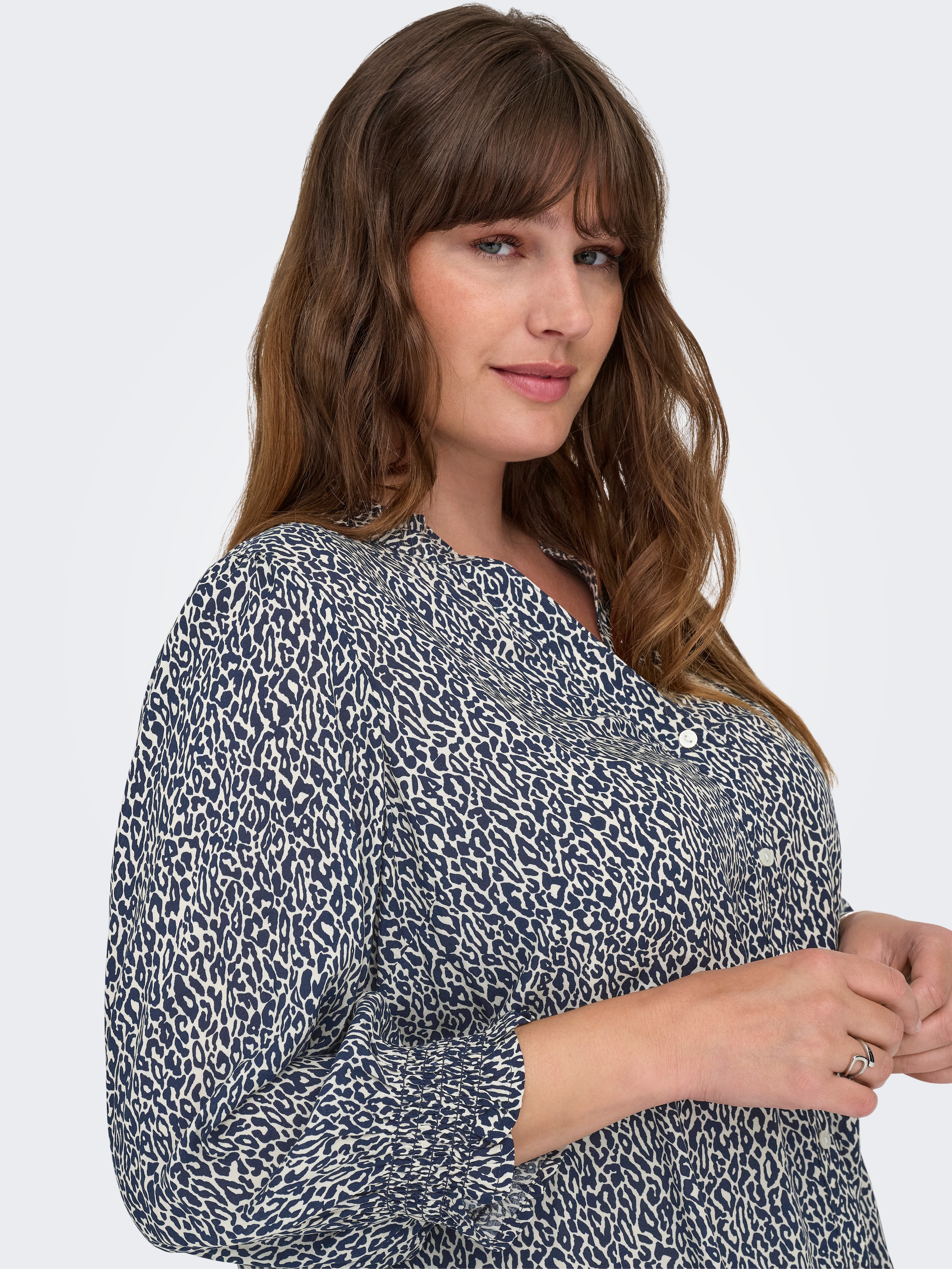 ONLY CARMAKOMA Druckbluse »CARRAYA 3/4 SHIRT WVN NOOS«