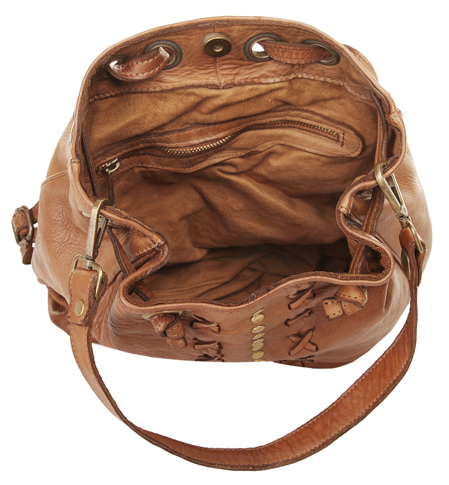 Samantha Look Cityrucksack, echt Leder, Made in Italy