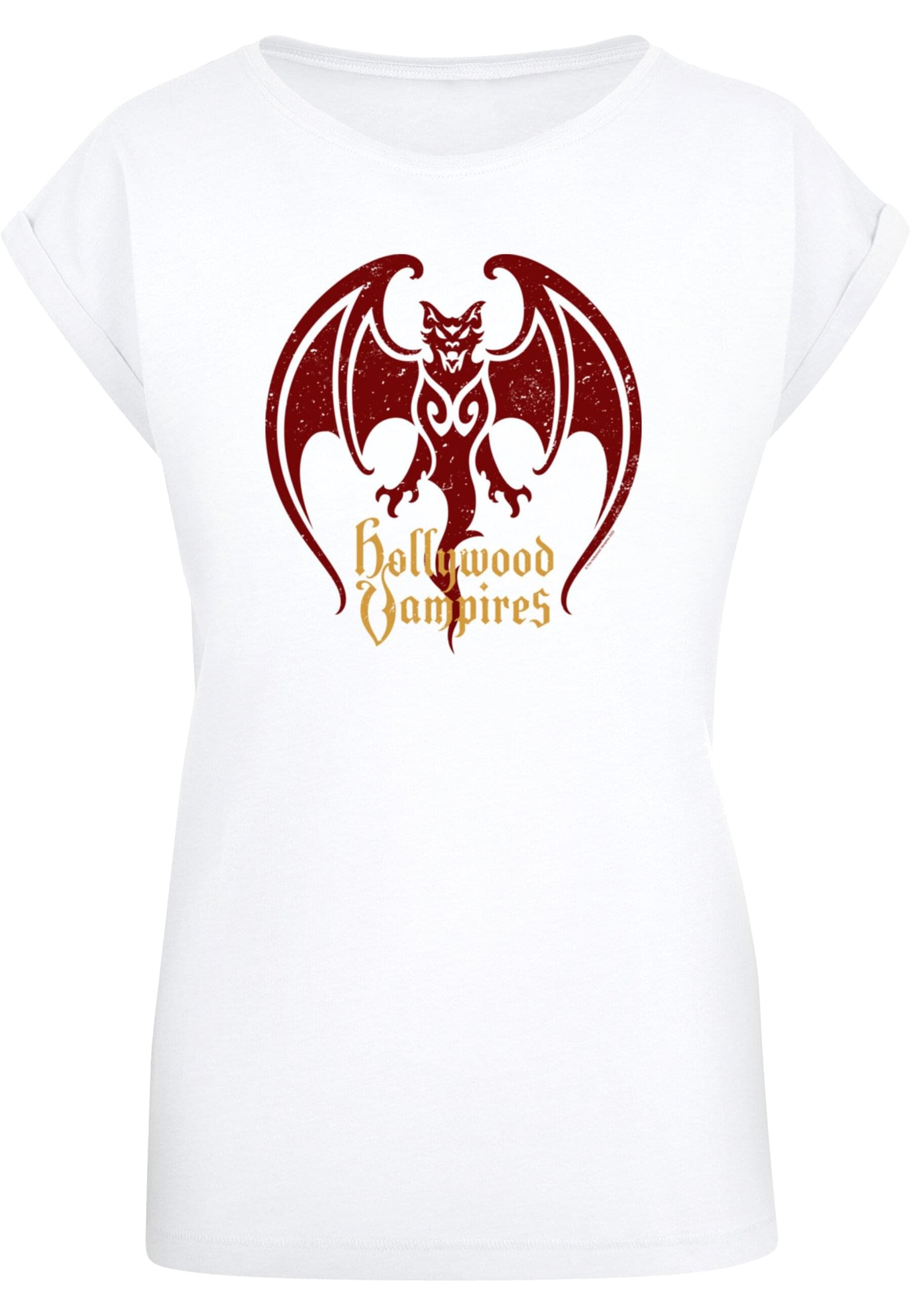 Merchcode T-Shirt »Merchcode Damen Ladies Hollywood Vampires - Bat Logo T-Shirt«, (1 tlg.)