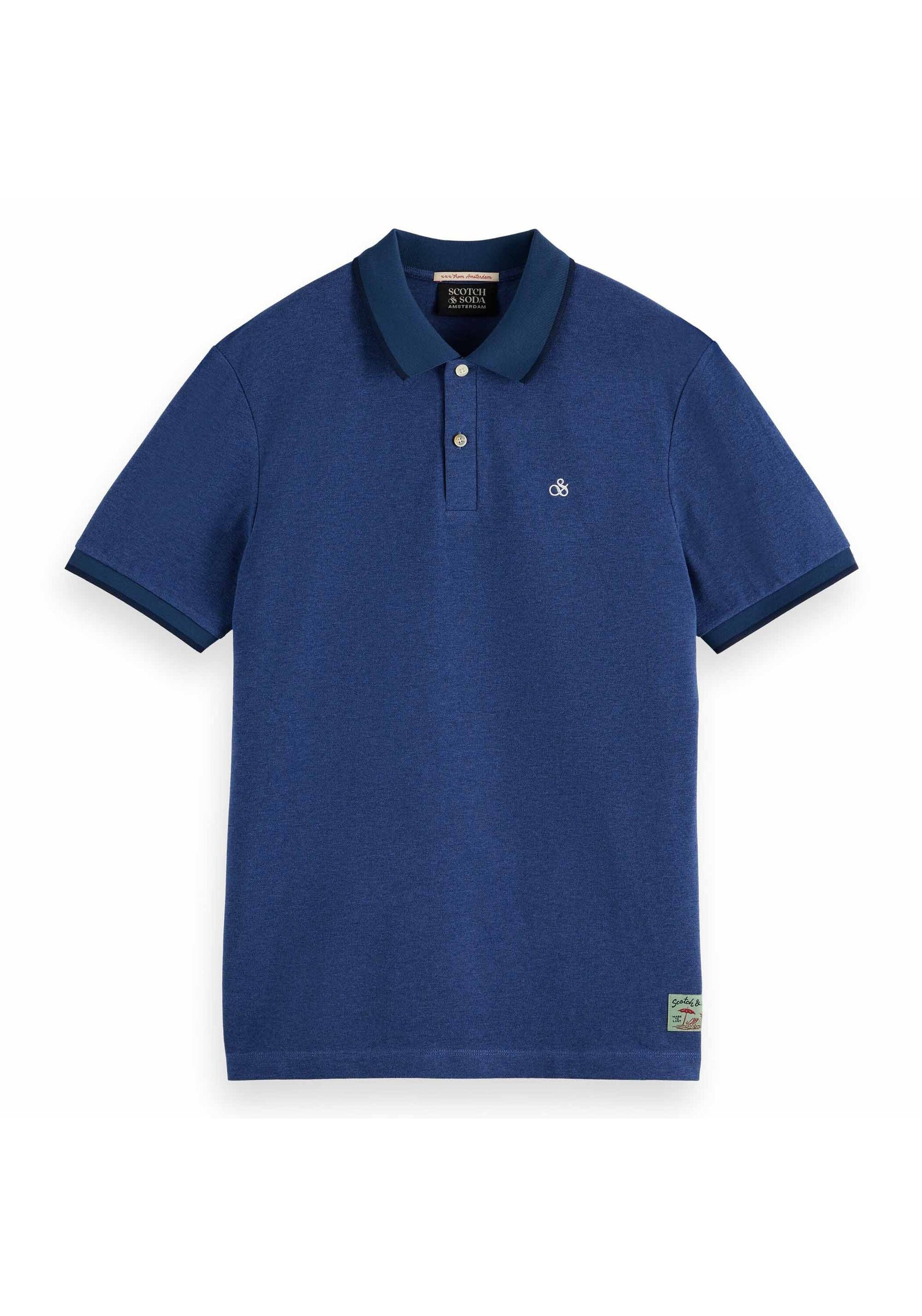 Scotch & Soda Poloshirt "Poloshirt Melange Regular Fit Polo 1er Pack" günstig online kaufen