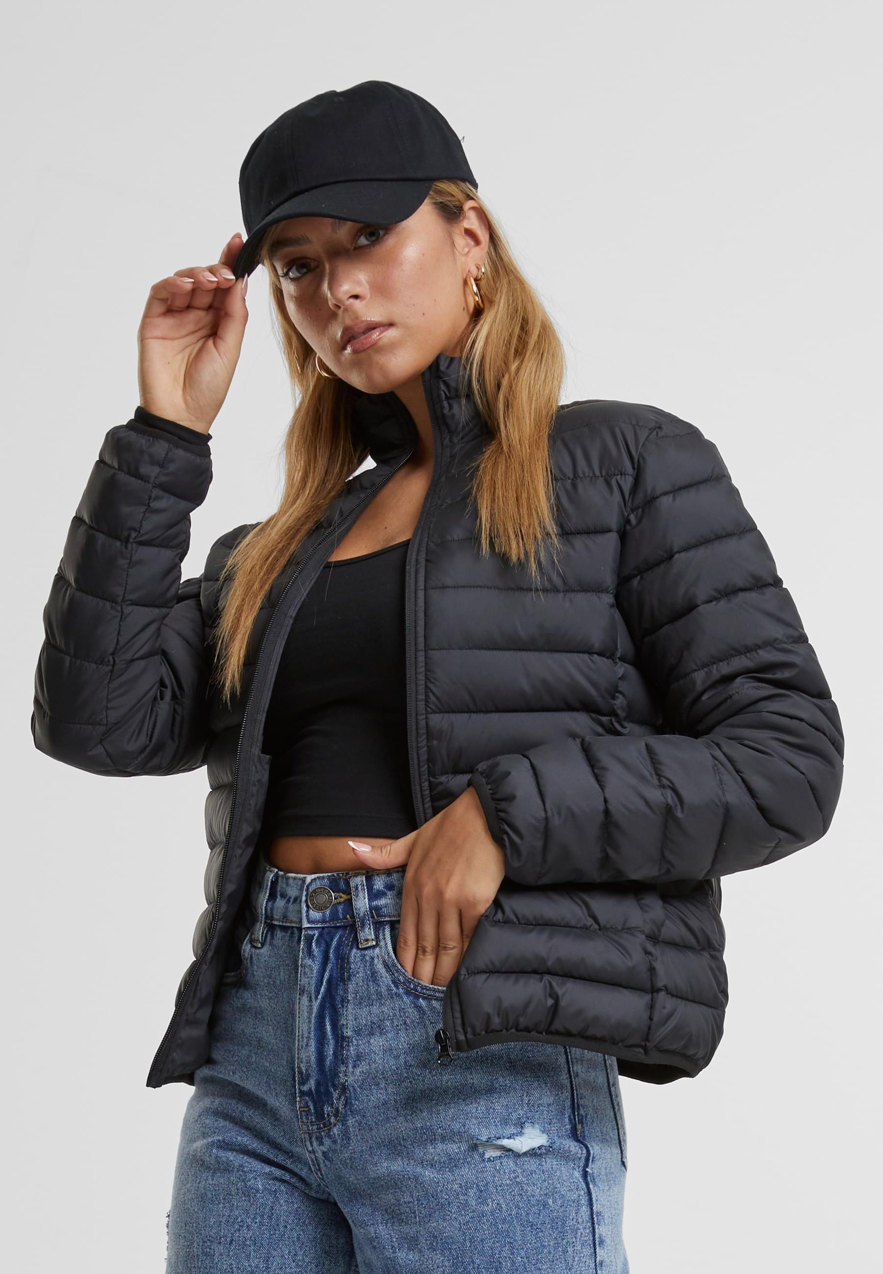 Thumbnail - URBAN CLASSICS Allwetterjacke "Urban Classics Ladies Ultra Light Puffer Jacket" 1 Stk. tlg. ohne Kapuze