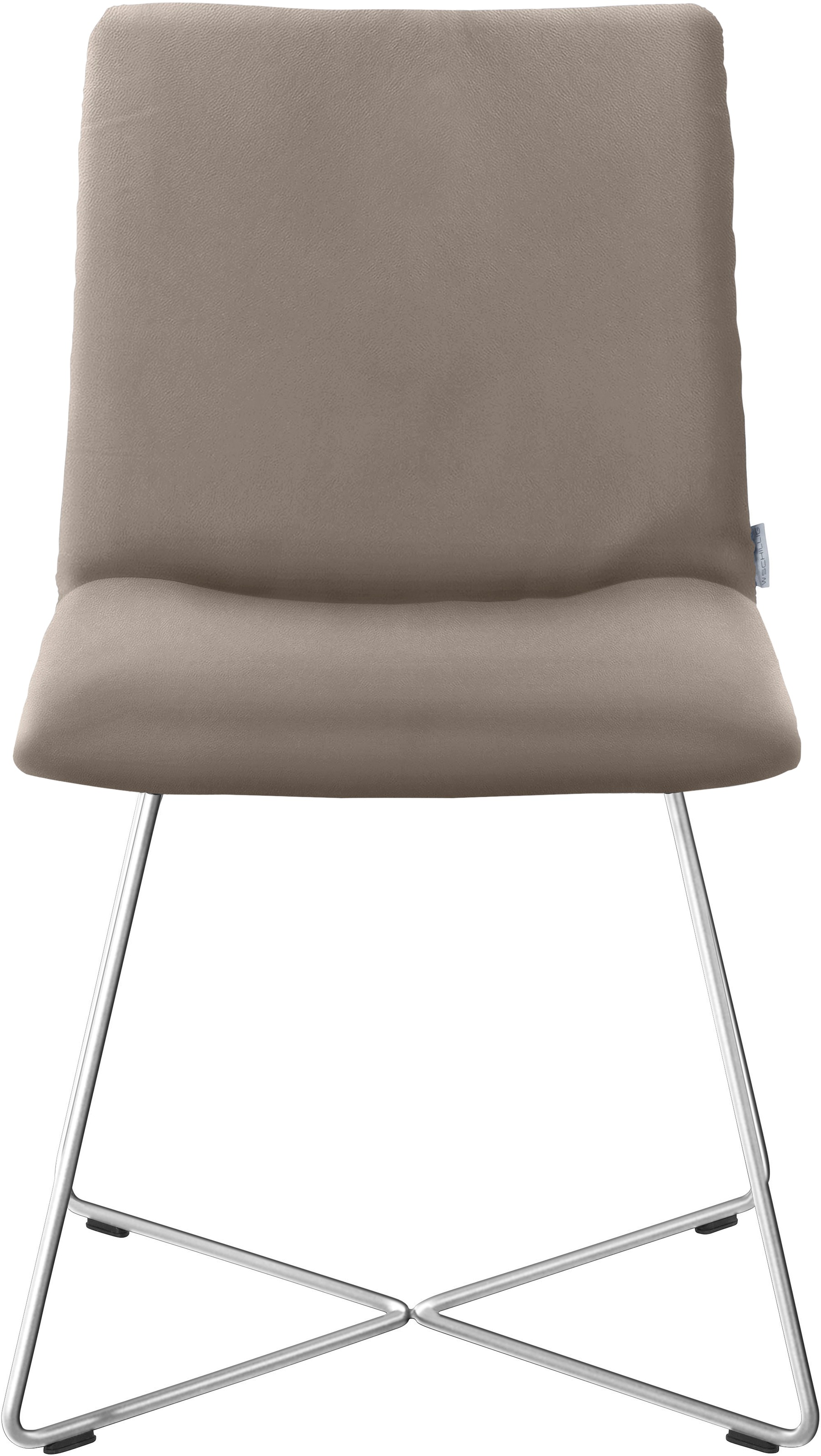 Polsterstuhl W.SCHILLIG "jakob", braun (stone z59, anthrazit pulverbeschichtet), B:49cm H:86cm T:62cm, Chenillegewebe V34 (52% Polyester, 38% Baumwolle, 10% Polyacryl);Longlife Xtra-Leder Z59: Glattleder mit modischer Prägung. Hautstärke 0, 9 - 1, 1 mm;RO 2