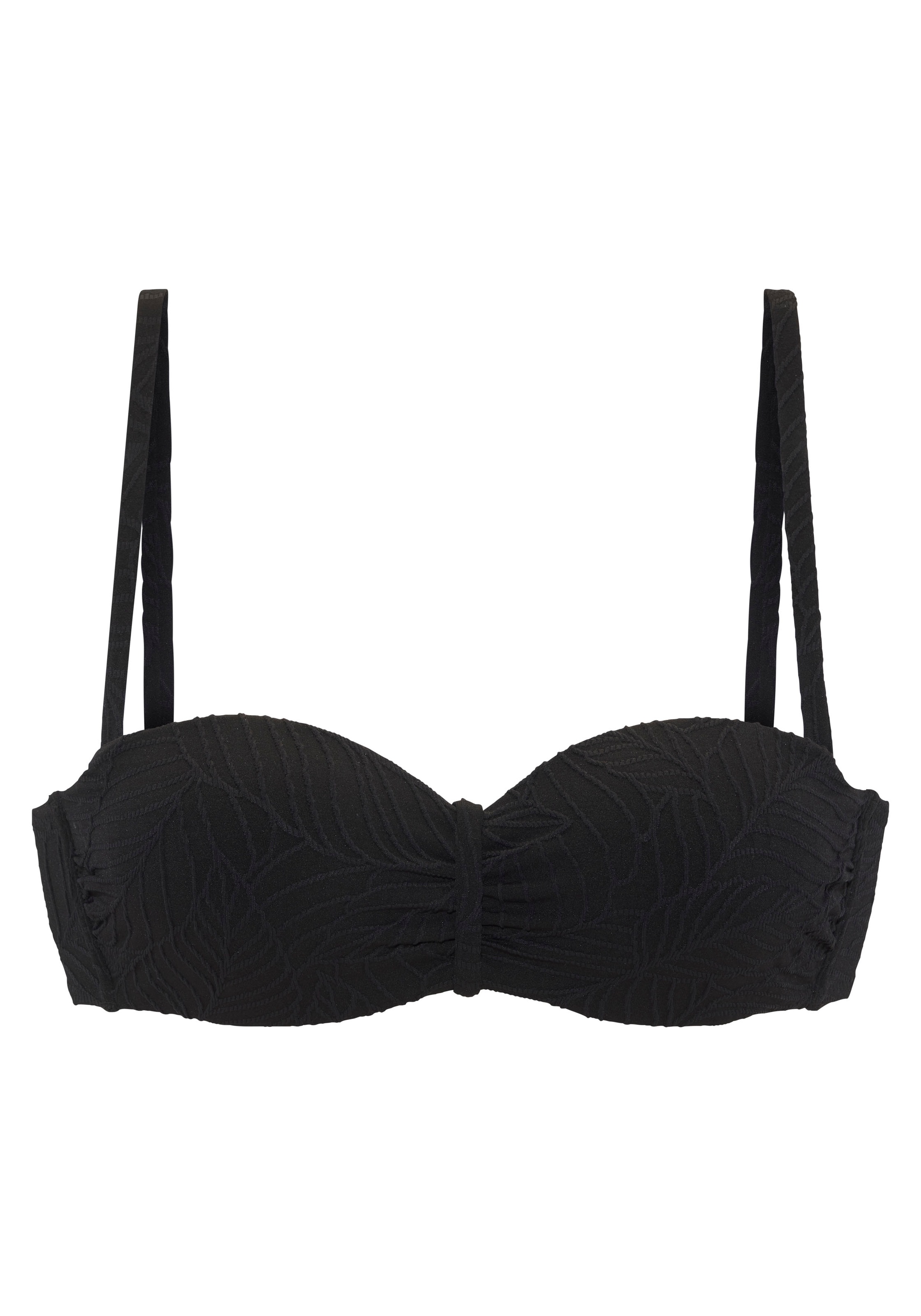 LASCANA Bügel-Bandeau-Bikini-Top "Fay", aus eleganter Strukturware günstig online kaufen