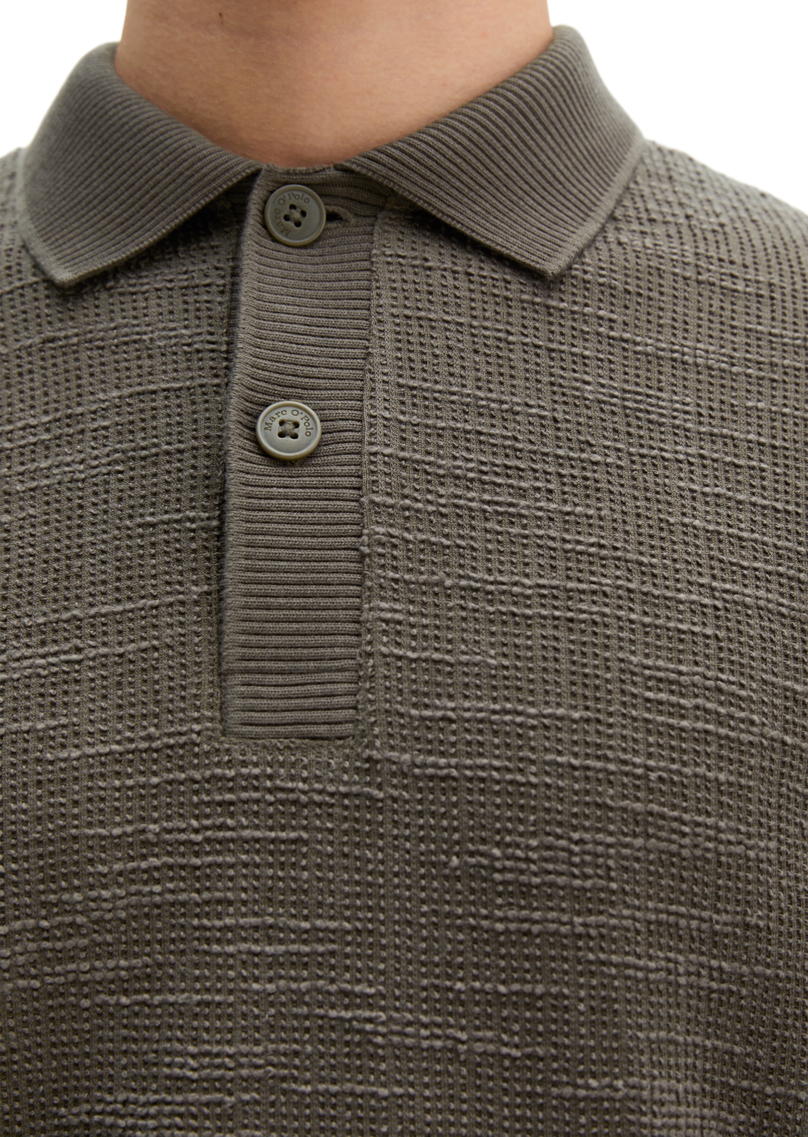 Marc O'Polo Poloshirt »aus weichem Bouclé-Jersey«
