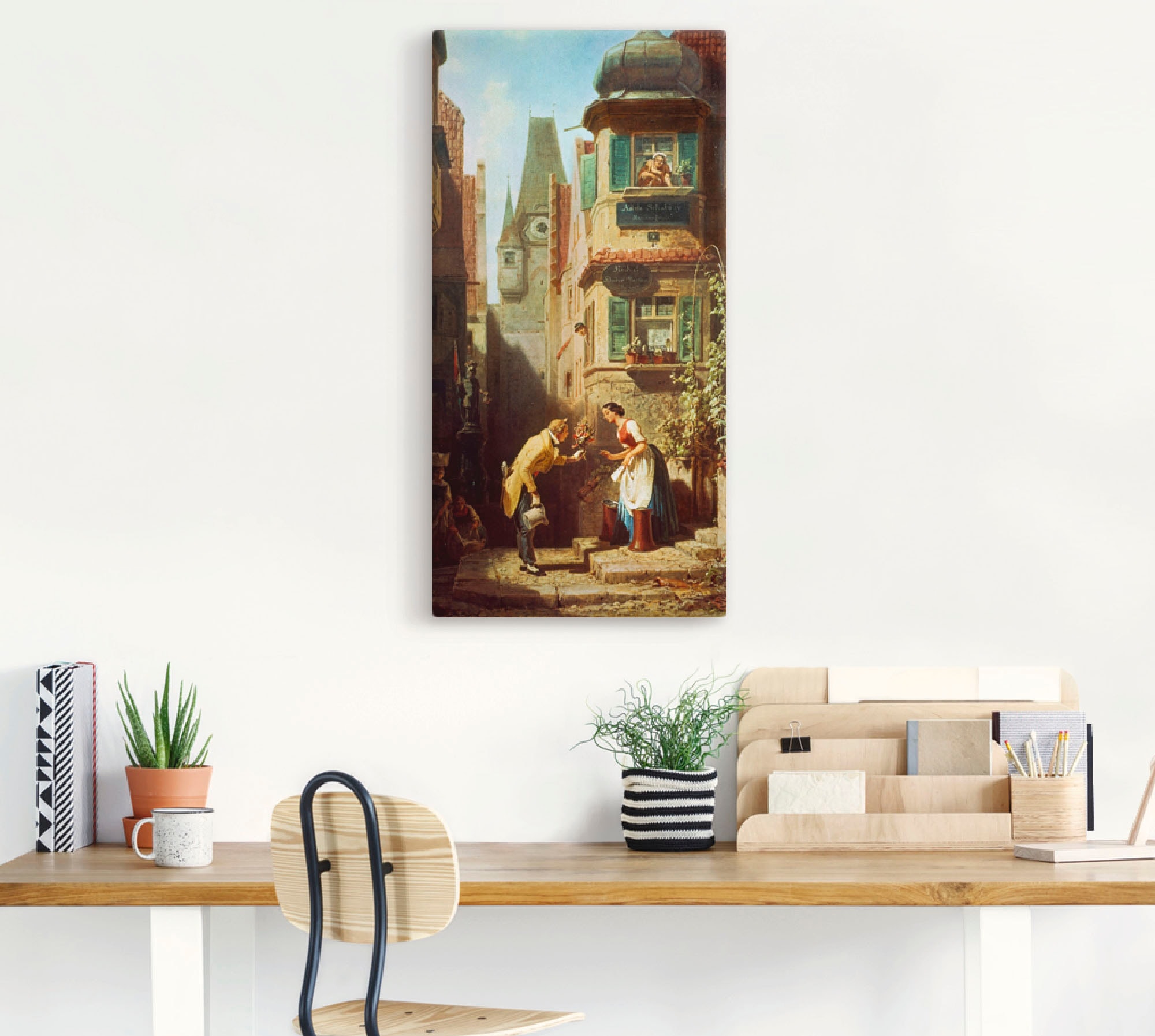 Artland Leinwandbild »Der ewige Hochzeiter. Um 1855/58« Paar 1 Stk. tlg. auf Holzrahmen gespannt