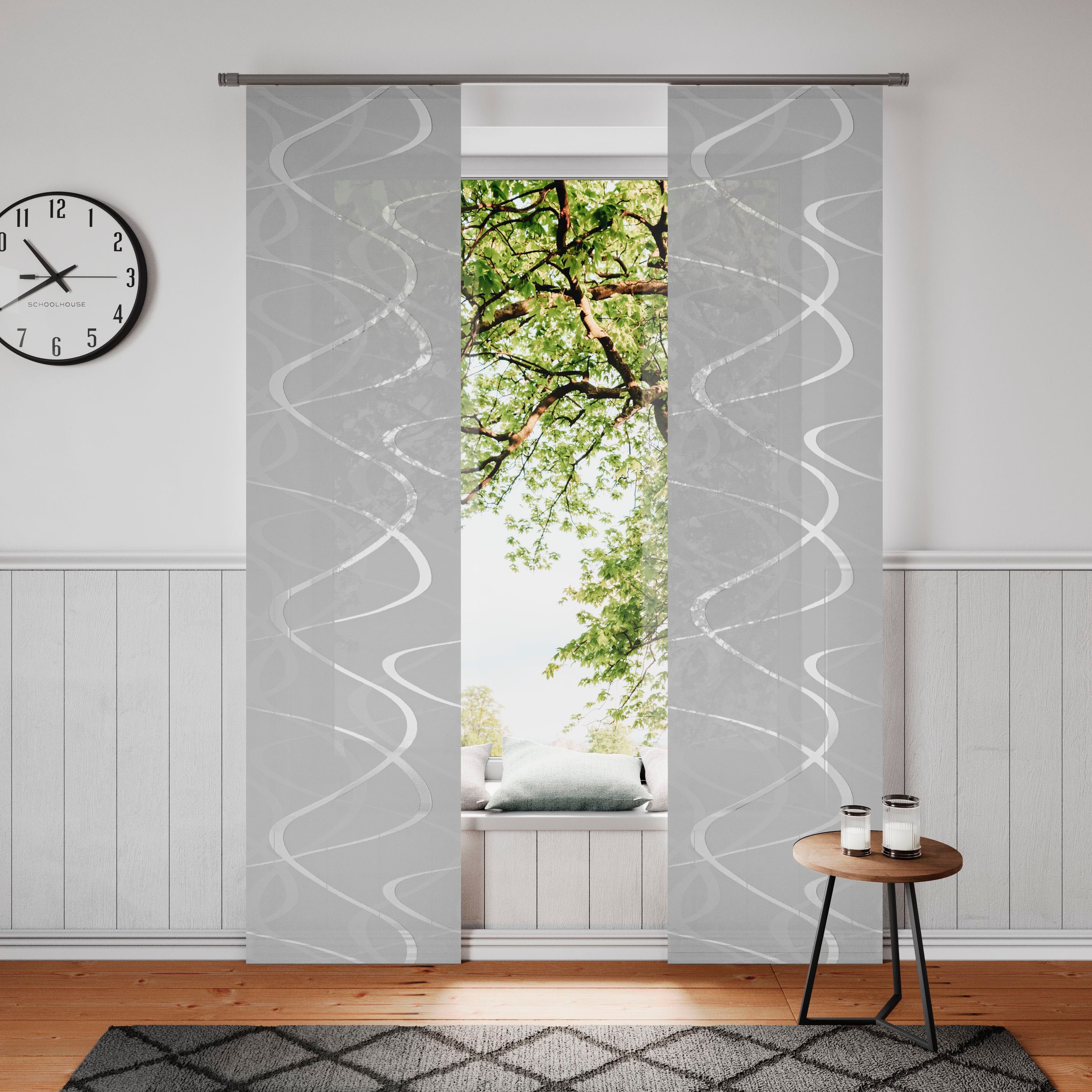 Neutex for you Schiebegardine "Pelotas" Klettband 1 Stk. tlg. inkl. Befesti günstig online kaufen