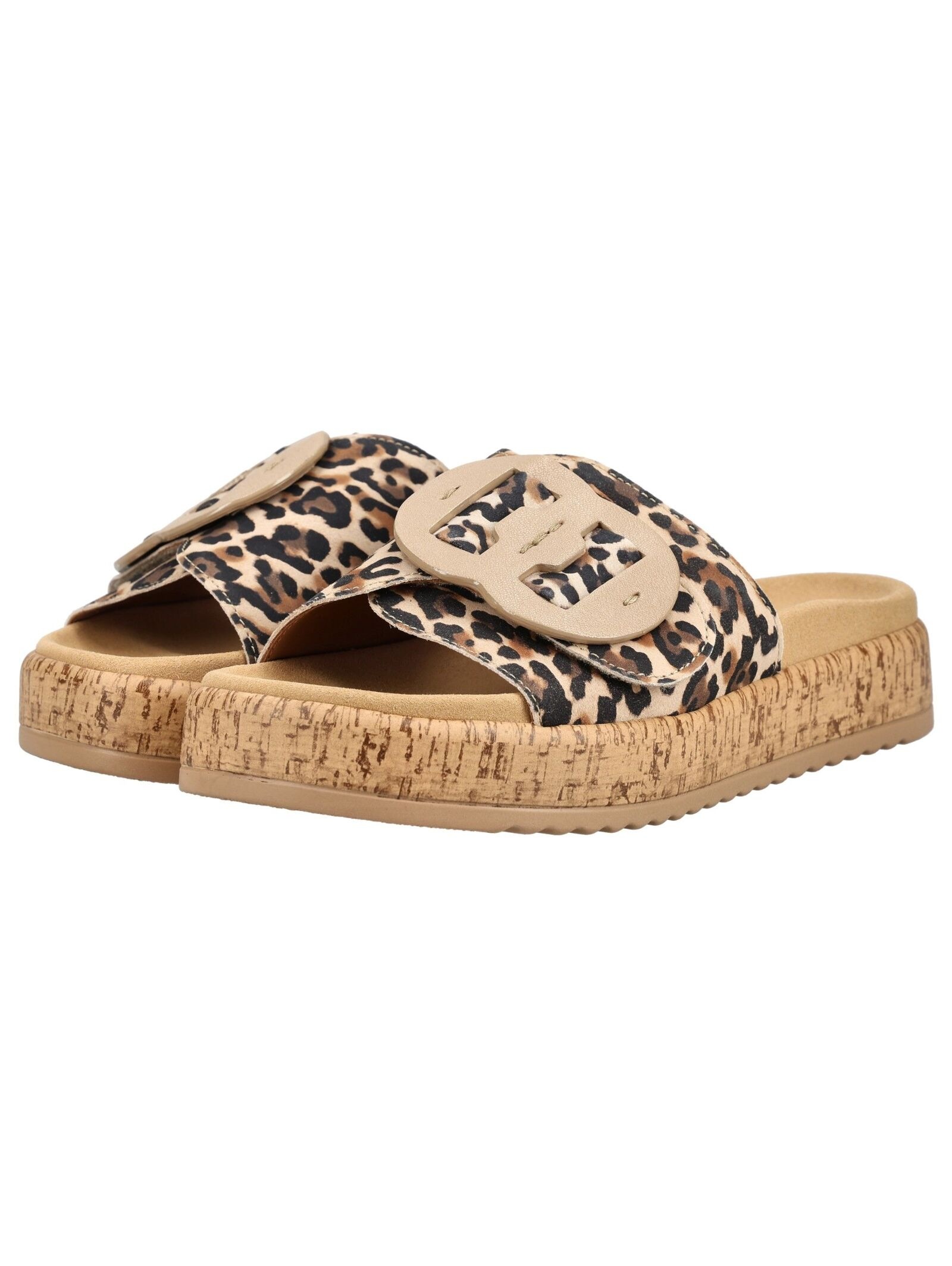 Pantolette GABOR "Gabor Pantoletten Veloursleder", Herren, Gr. 38, leopard, Veloursleder, Schuhe Pantolette 3