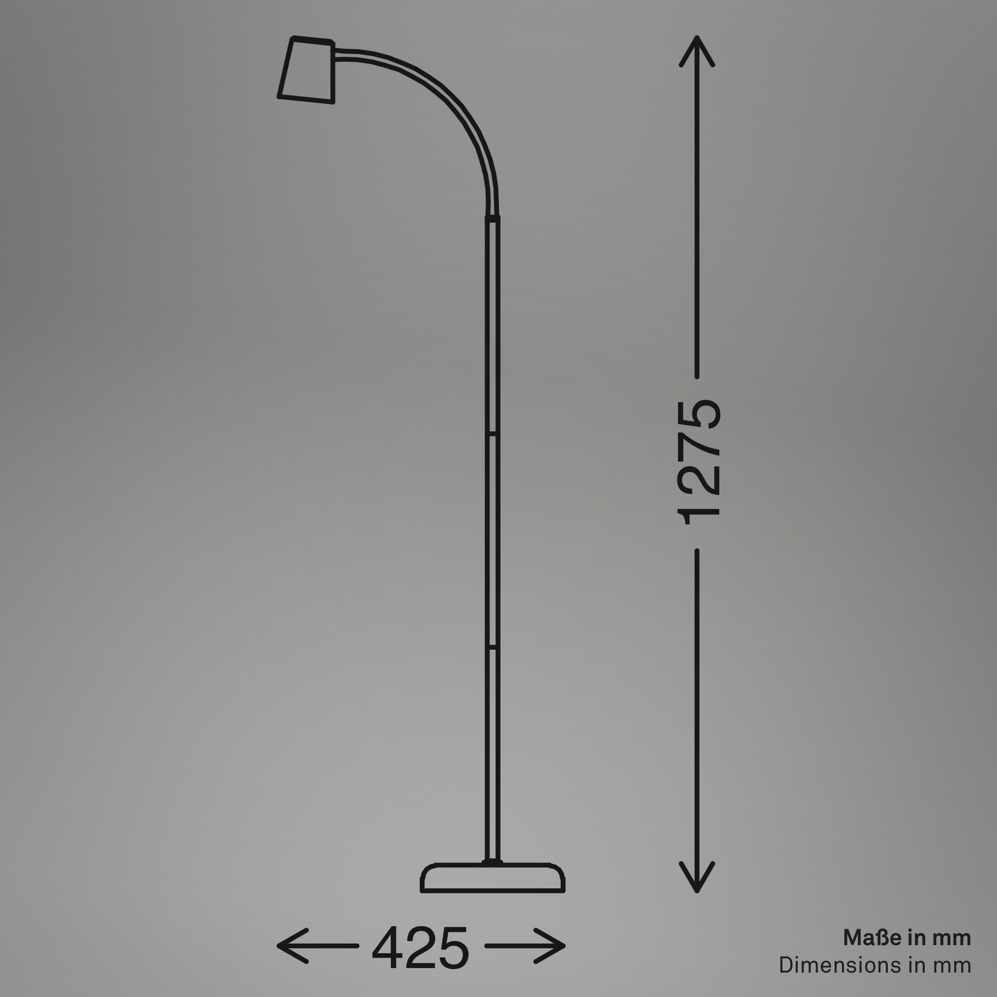 Briloner Leuchten LED Stehlampe »Stehleuchte, weiß, 1xGU10/max. 9W exkl.«, Leuchtmittel GU10 | ohne Leuchtmittel