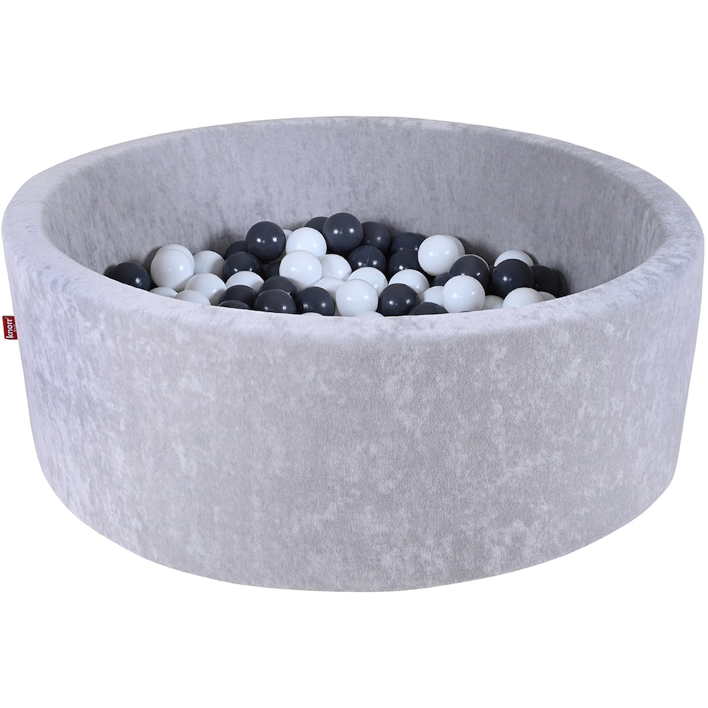 Knorrtoys® Bällebad »Soft, Grey«, mit 300 Bällen Grey/creme; Made in Europe