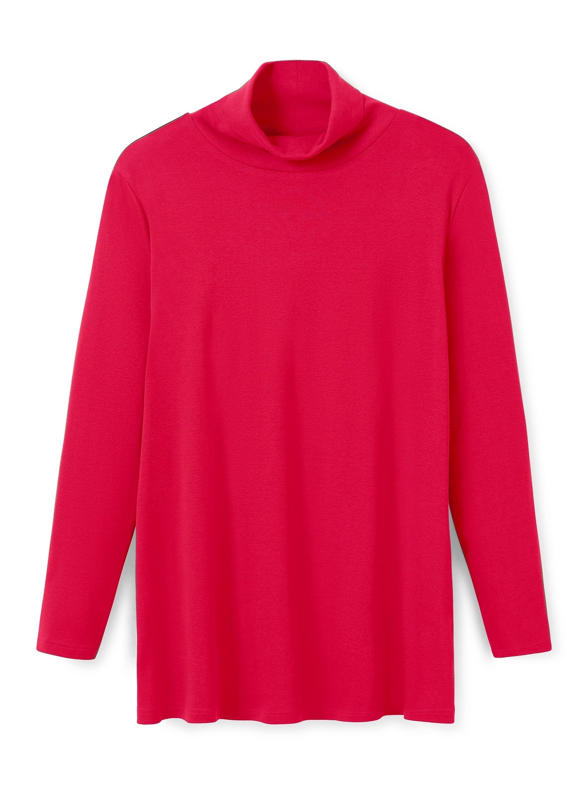 Sheego Langarmshirt »Große Größen«, mit Rollkragen, in A-Linie