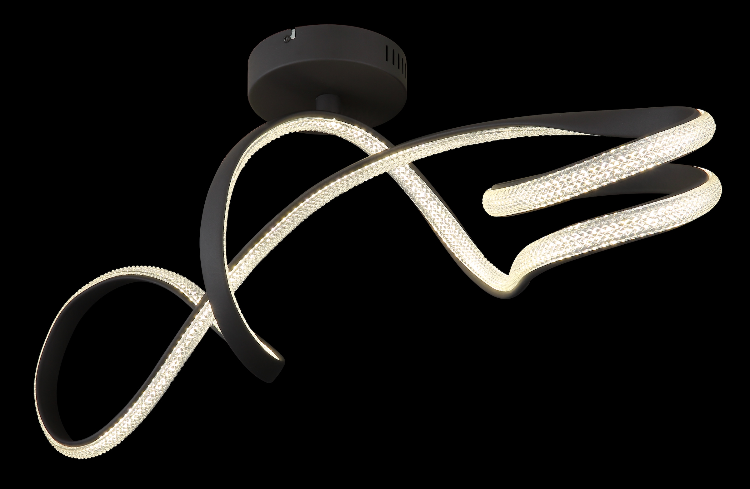 GLOBO LIGHTING Deckenleuchte »SWIRL« LED-Modul 1 Stk. Warmweiß Deckenlampe Wohnzimmer-Leuchte Schlafzimmer-Leuchte Flur Küche