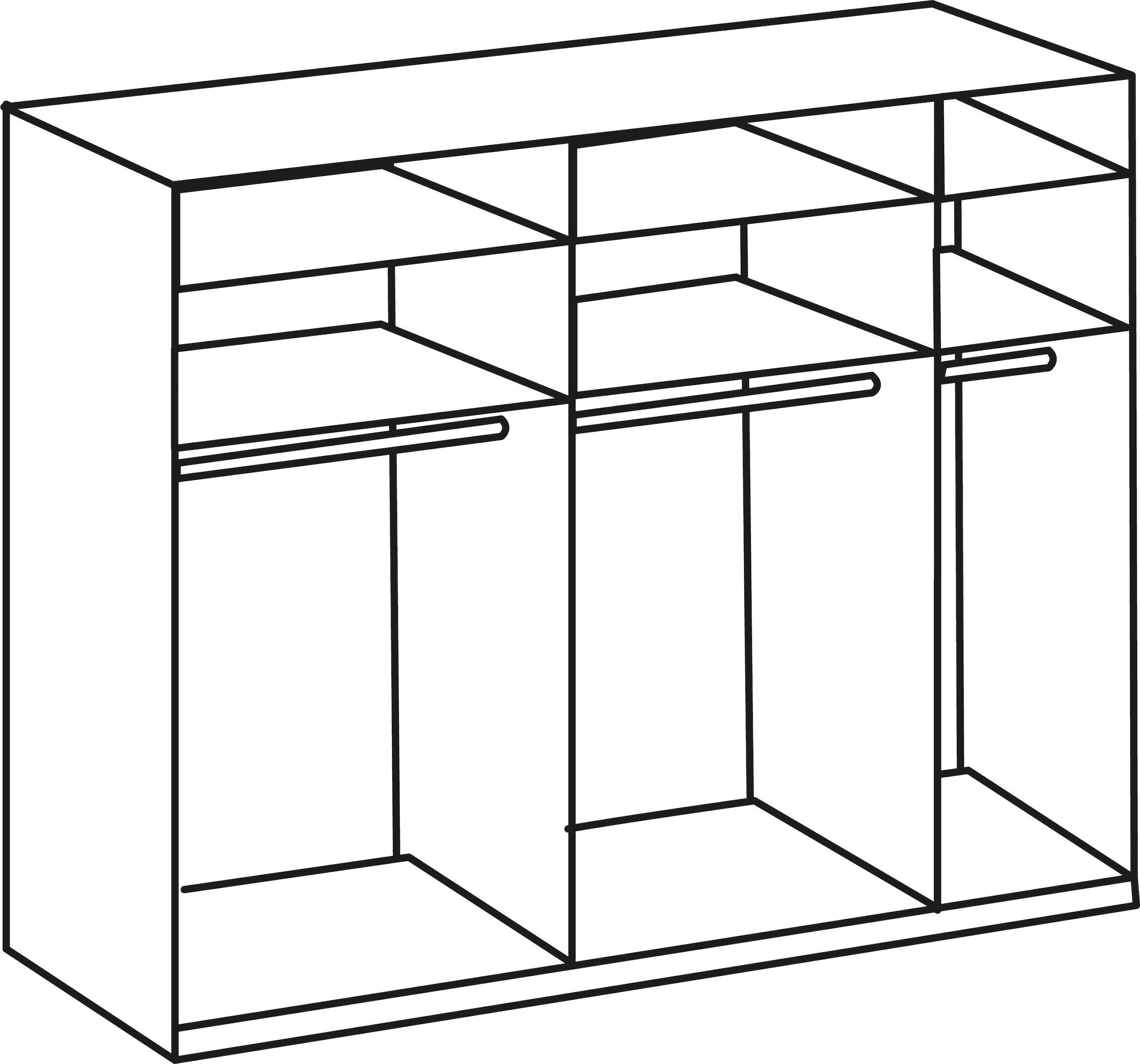 Wimex Schwebetürenschrank »Level by fresh to go«