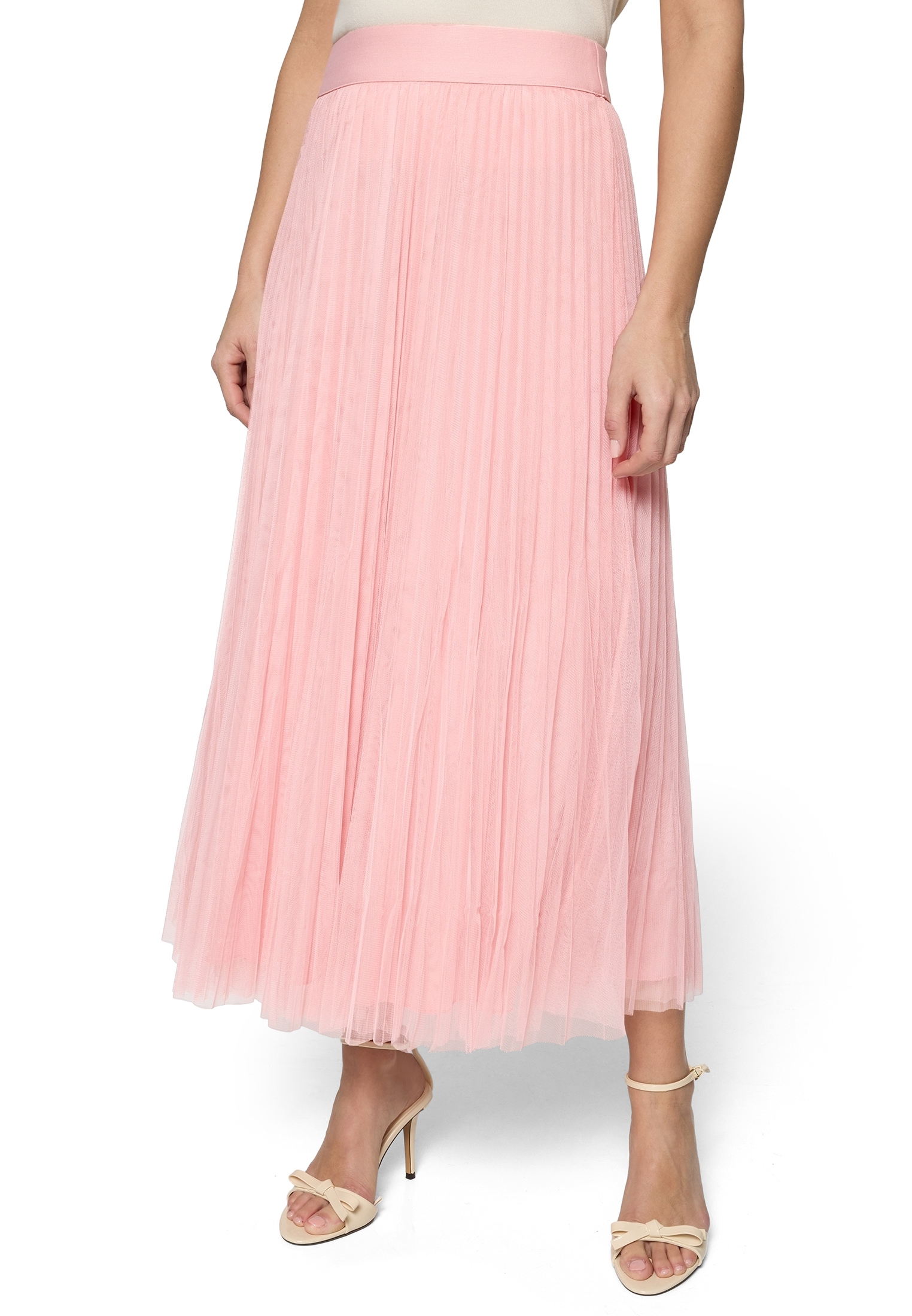 Zero Midirock "Damen mit Gummibund" Falten günstig online kaufen