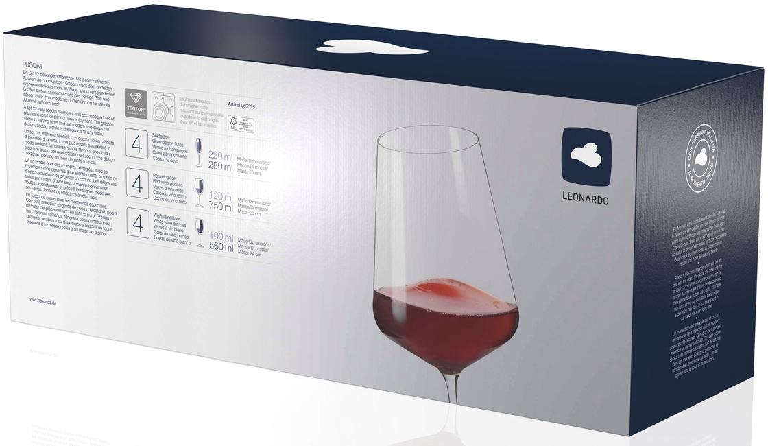 LEONARDO Gläser-Set »Puccini« Teqton-Qualität, 12-teilig