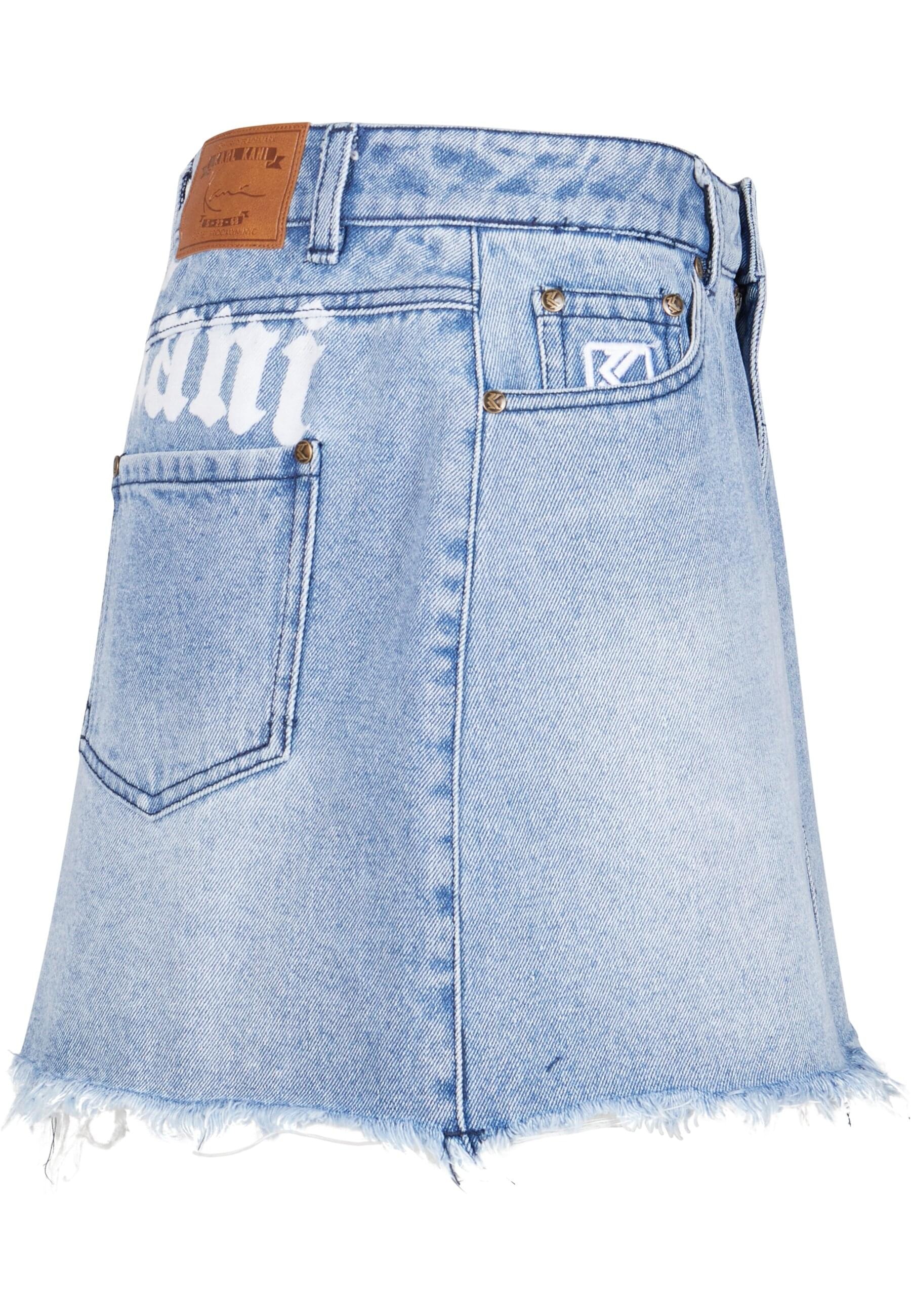 Karl Kani Sommerrock »Karl Kani Damen Karl Kani OG Old English Denim Skirt«, (1 tlg.)