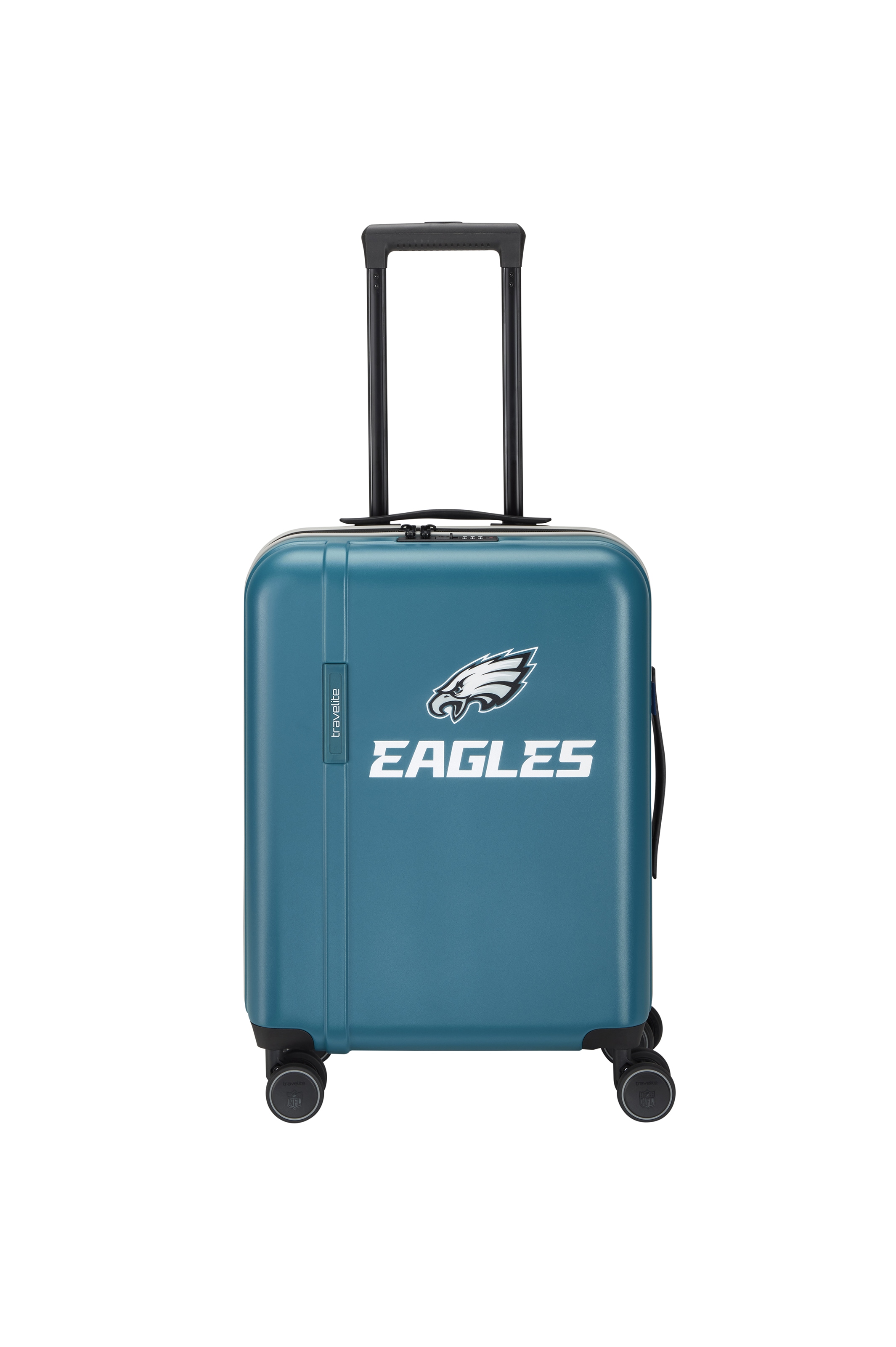 travelite "travelite x NFL Koffer Hartschale" 36 l 4 Rollen mit TSA-Schloss und 4 Doppelrollen – offizielles NFL-Teamdesign