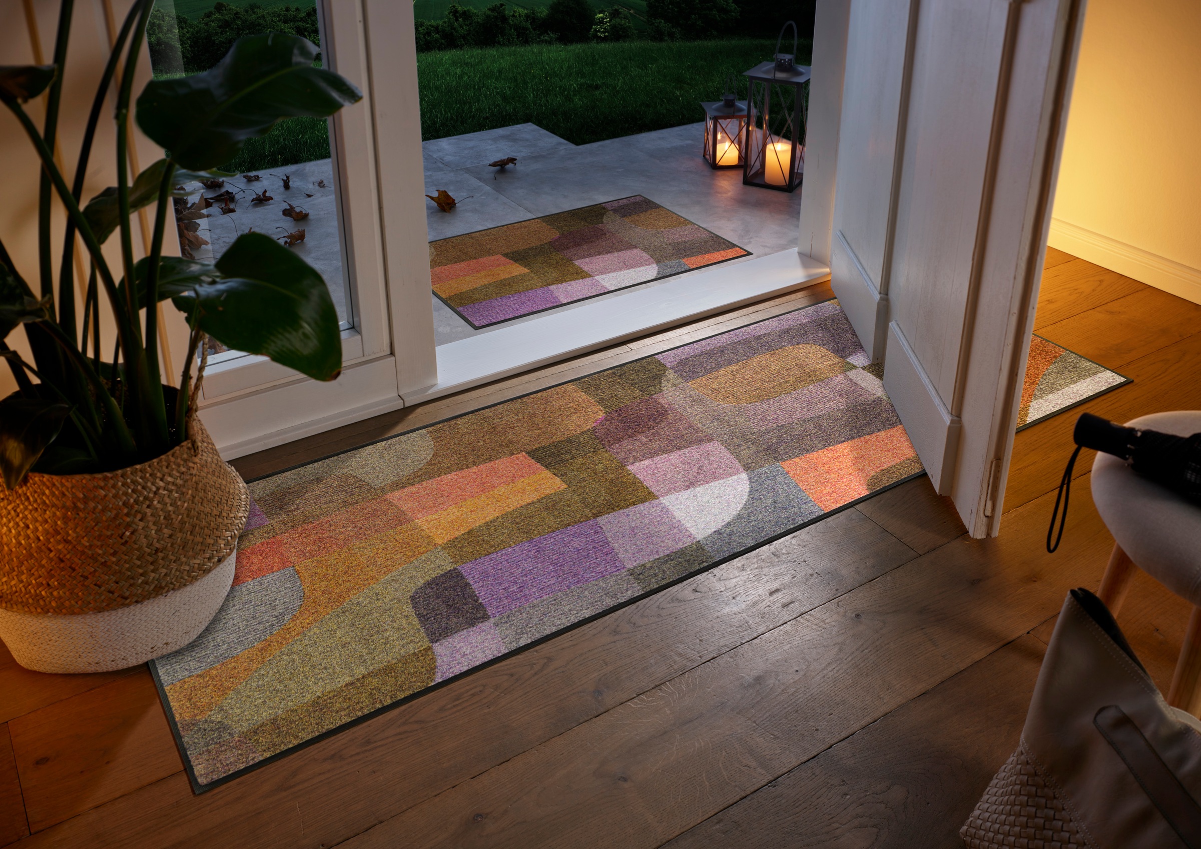 wash+dry by Kleen-Tex Fußmatte "Future Mind" rechteckig 7 mm Höhe günstig online kaufen