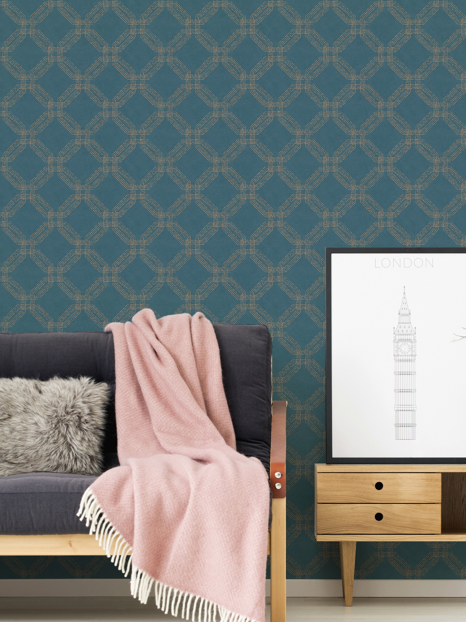 A.S. Création Vliestapete »Pop Style«, gemustert-Motiv-abstrakt, Moderne Tapete Geometrisch Tapeten Wohnzimmer Schlafzimmer Küche Flur