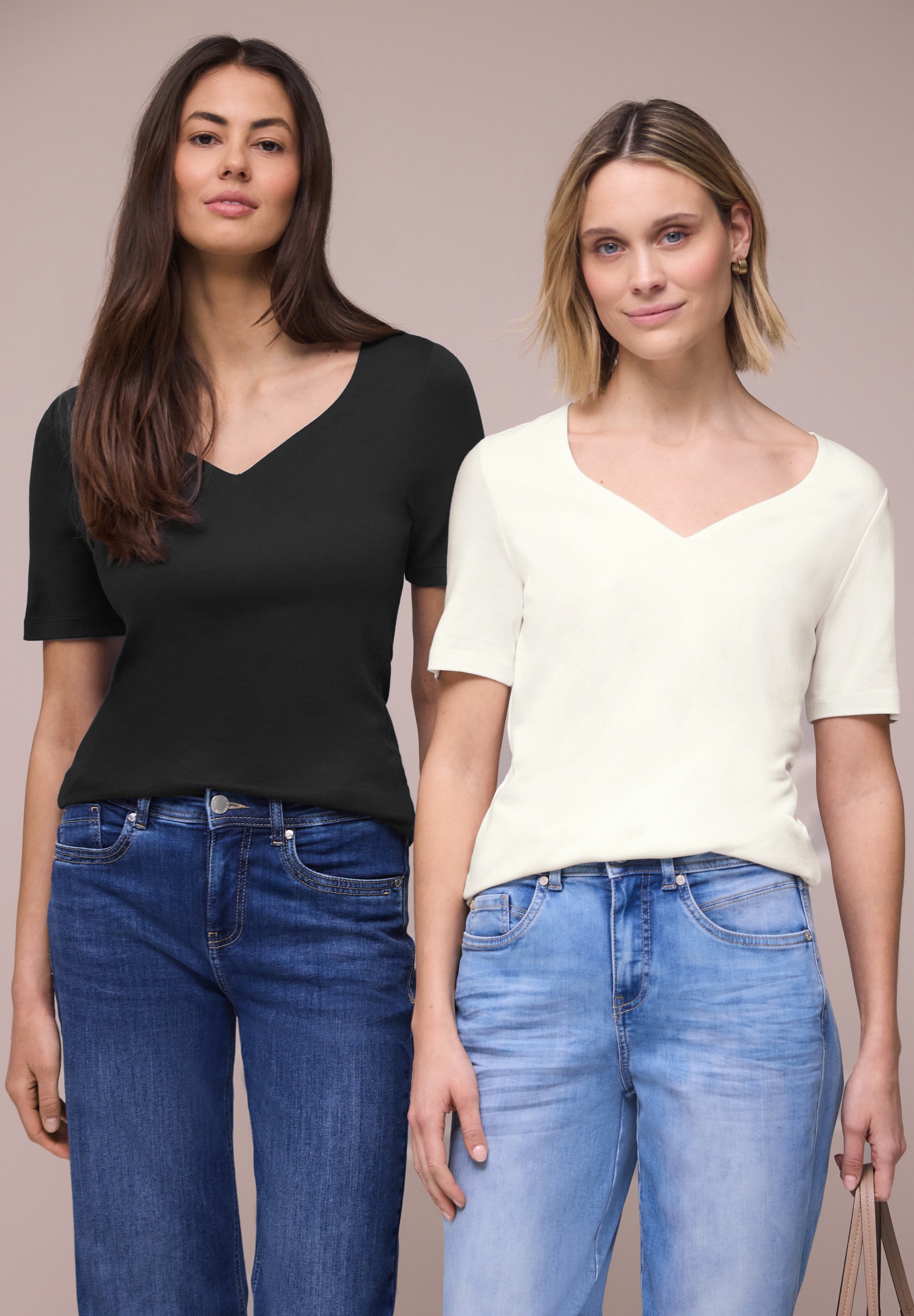 STREET ONE T-Shirt im soften Baumwoll-Mix