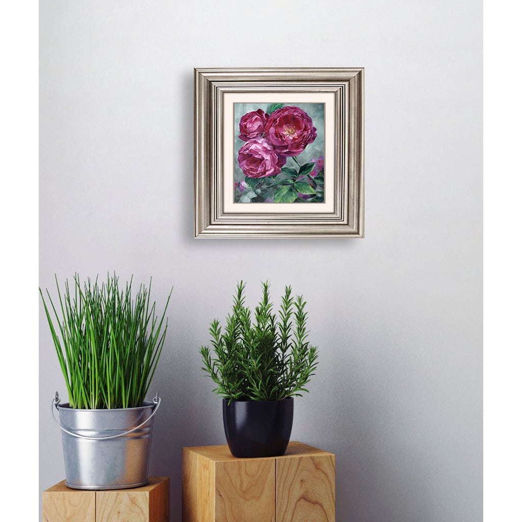 queence Acrylglasbild »Blumen«