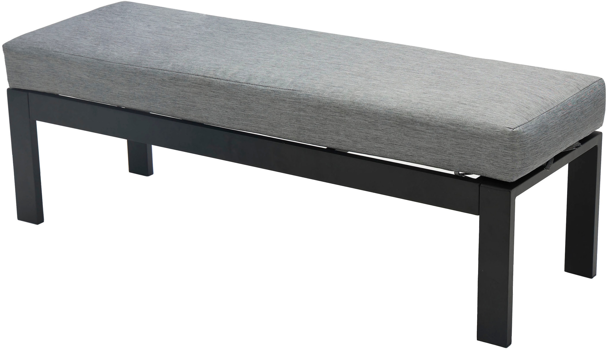 KONIFERA Gartenlounge-Set »New Jersey« Set, 2x Sofa, 1x Bank, 1x Tisch, 3x Sitzauflage, 7x Rückenkissen, 14 tlg. tlg. bestehend aus 2 Sofas, 1 Bank, 10 Sitz- und Rückenkissen, 1 Tisch