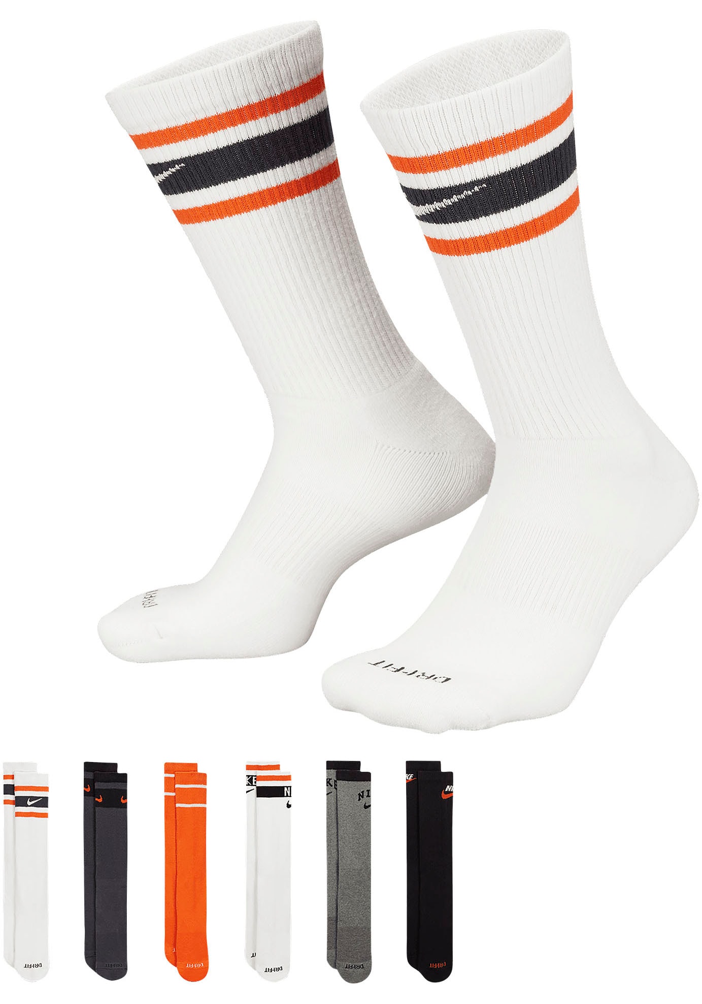 Tommy Hilfiger 3-pack«, (Packung, | bestellen Socks BAUR »TH großem 3 Crew Paar), Mit Sportsocken Flag-Logo